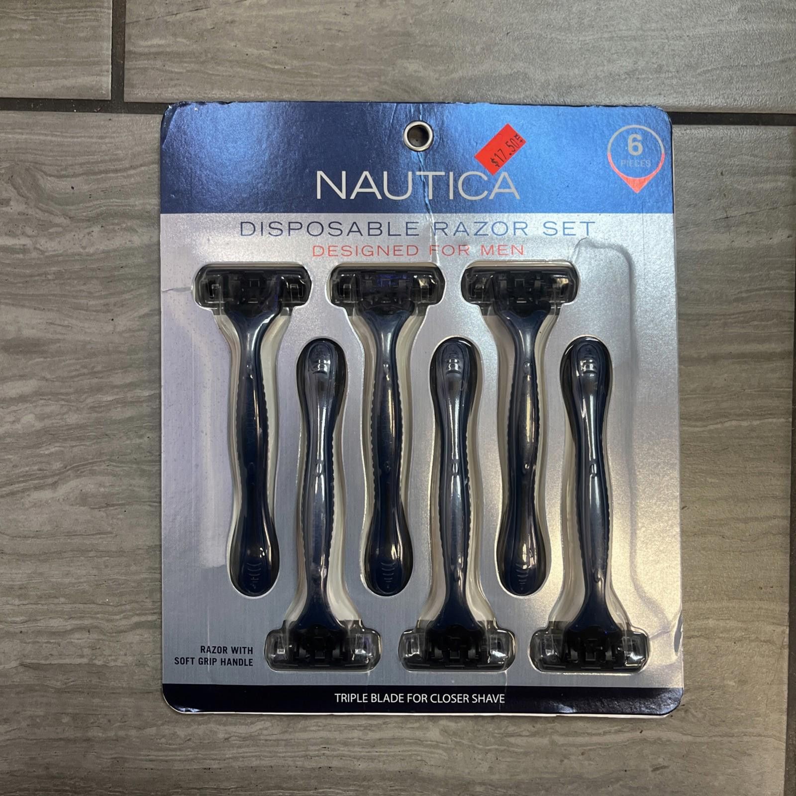 Nautica Nautica Disposable Razor Shave Comfort Men Grooming 6 Razors Size ONE SIZE - 1 Thumbnail
