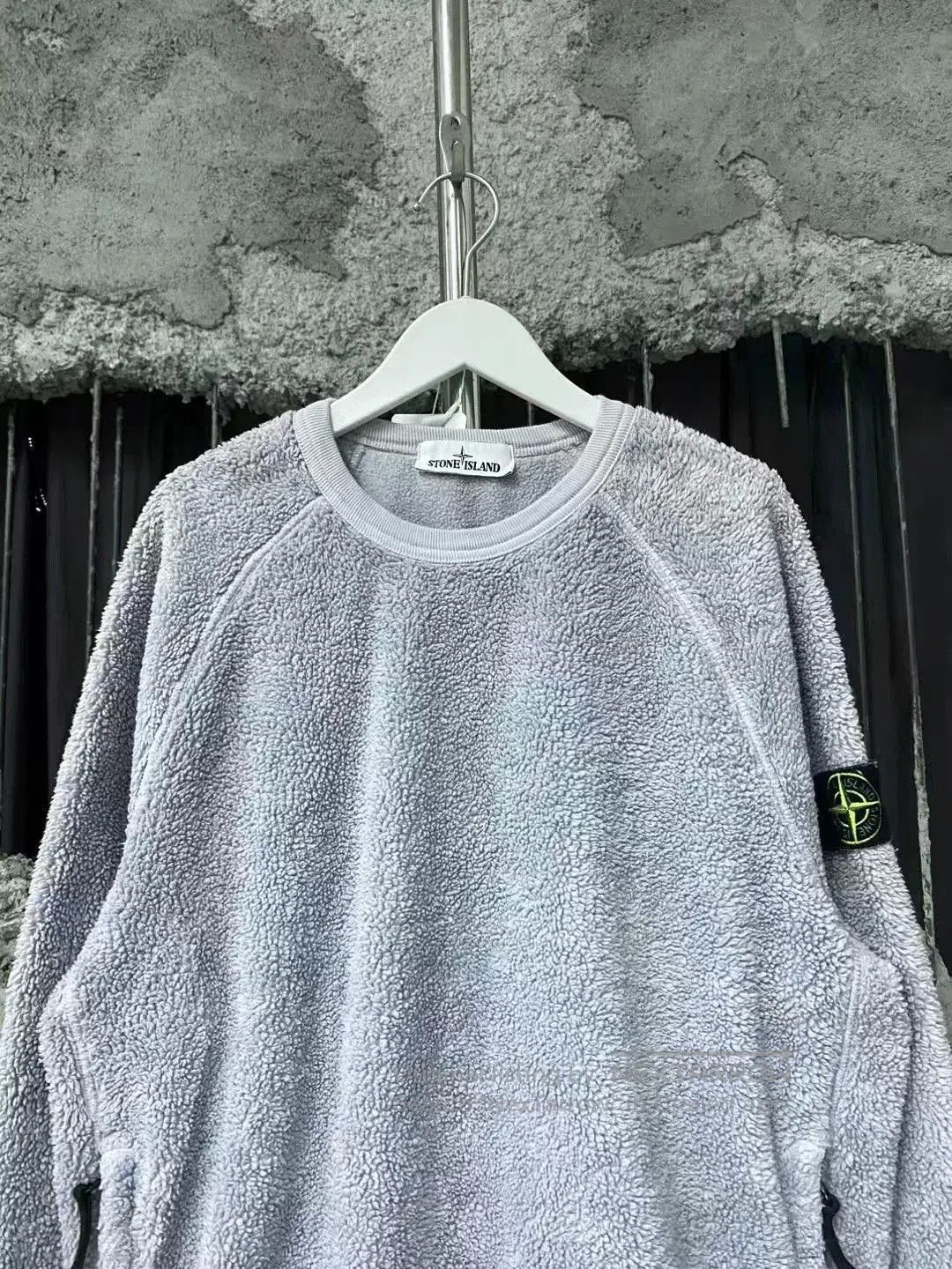 Stone Island Stone Island Haze Blue Teddy Sweatshirt. Size US M / EU 48-50 / 2 - 3 Thumbnail