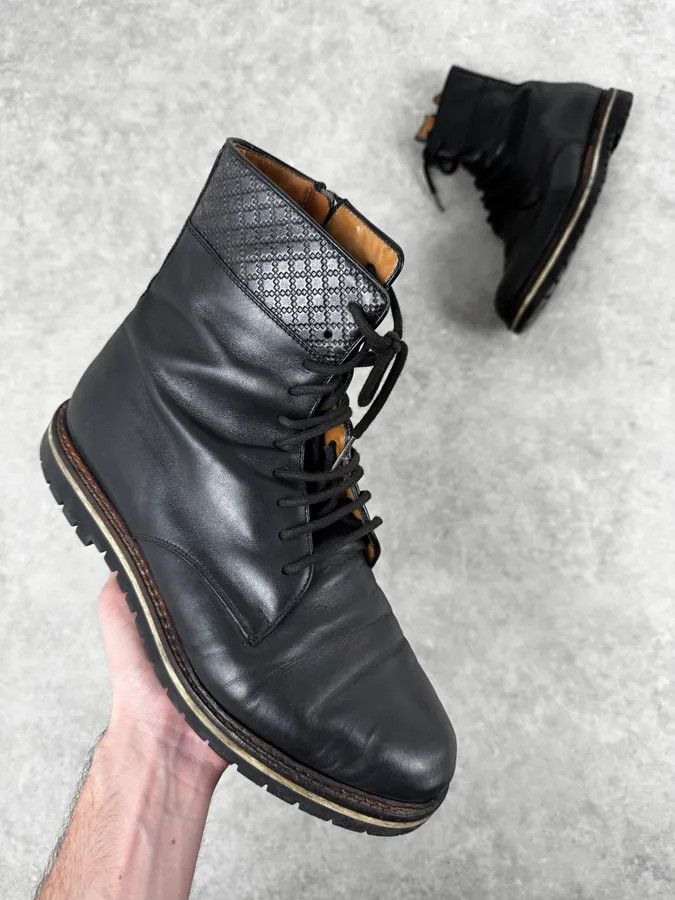 Gucci 2000s Gucci Black Ankle Leather Boots Size US 9 / EU 42 - 1 Thumbnail