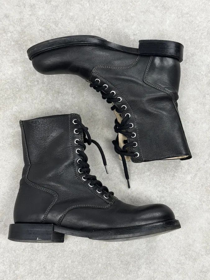 Diesel Diesel Black Minimalist Biker Leather Boots Size US 7 / EU 40 - 2 Thumbnail