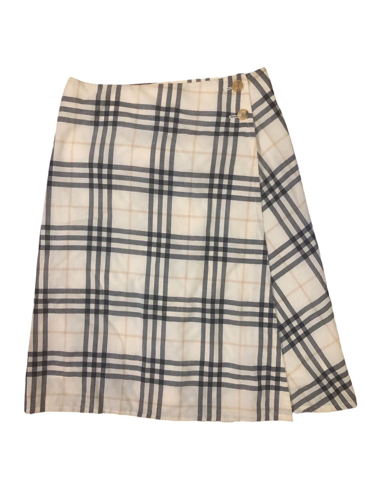 Burberry London Nova Check Wool Skirt