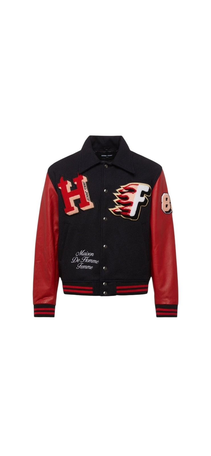 Homme + Femme La Homme Femme Small ( Fits Like Medium ) Varsity Jacket Red Size US S / EU 44-46 / 1 - 3 Thumbnail