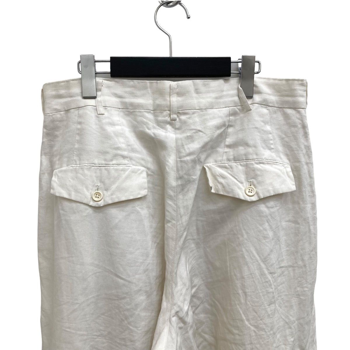 Yohji Yamamoto POUR HOMME white linen archive pants Size US 32 / EU 48 - 5 Thumbnail