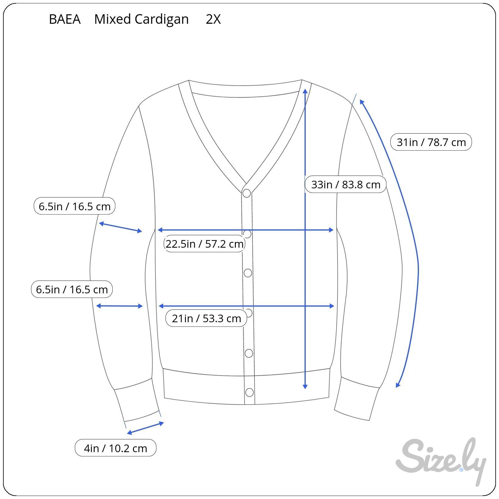 Other BAEA Mixed Cardigan 2X Button-Up Pink Boho Top Patterned Sle Size XXL / US 16-18 / IT 52-54 - 2 Thumbnail