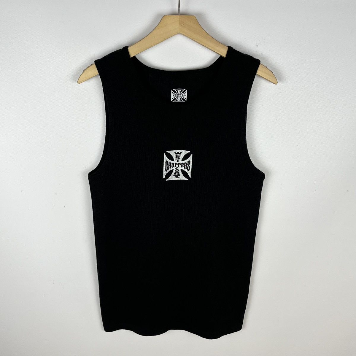 Vintage Vintage Choppers biker embroidered logo rare tank top 90’s Size US L / EU 52-54 / 3 - 1 Thumbnail