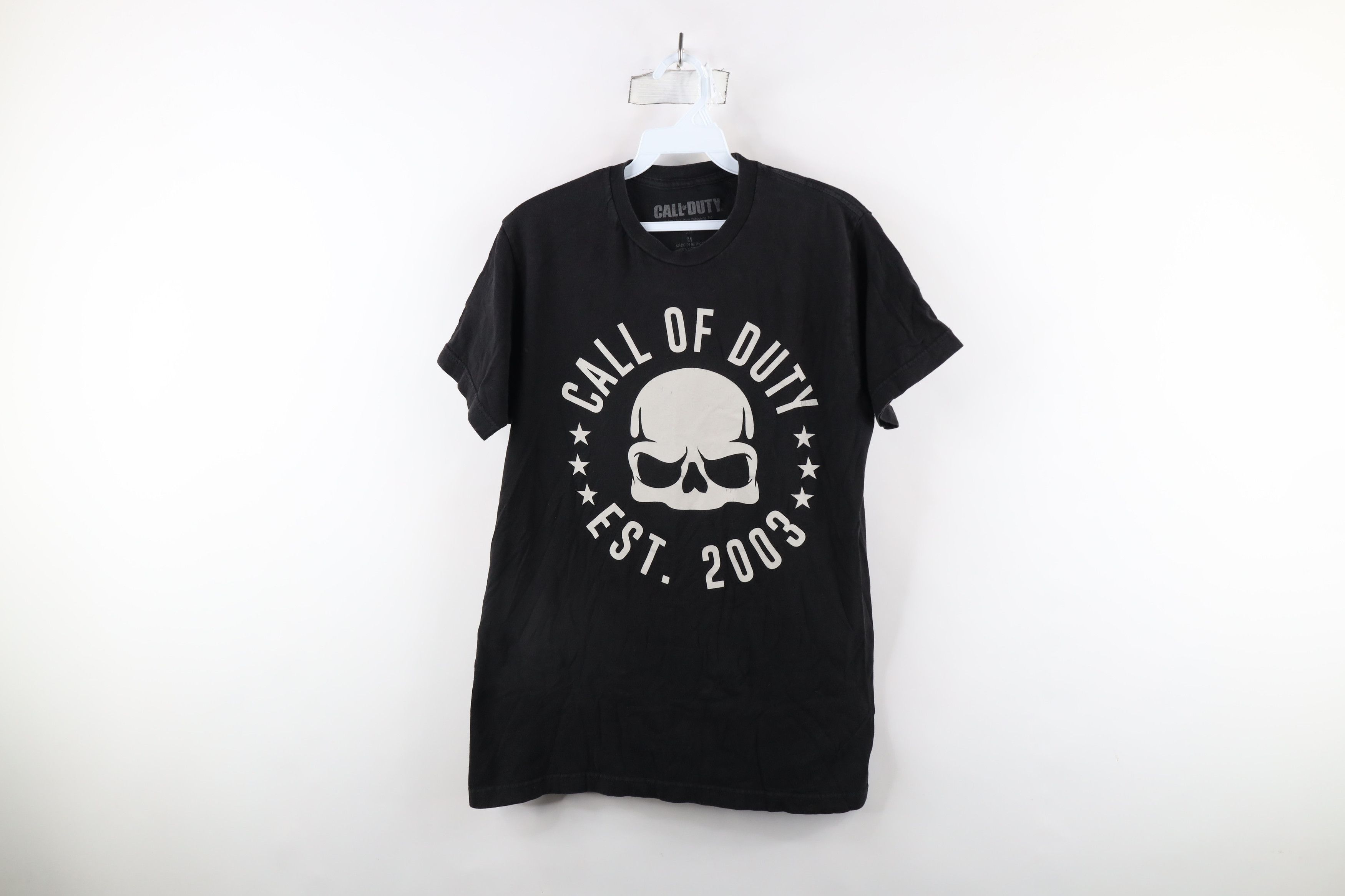 Vintage Vintage Y2K Spell Out Call Of Duty Skull Video Game T-Shirt Size US M / EU 48-50 / 2 - 1 Thumbnail