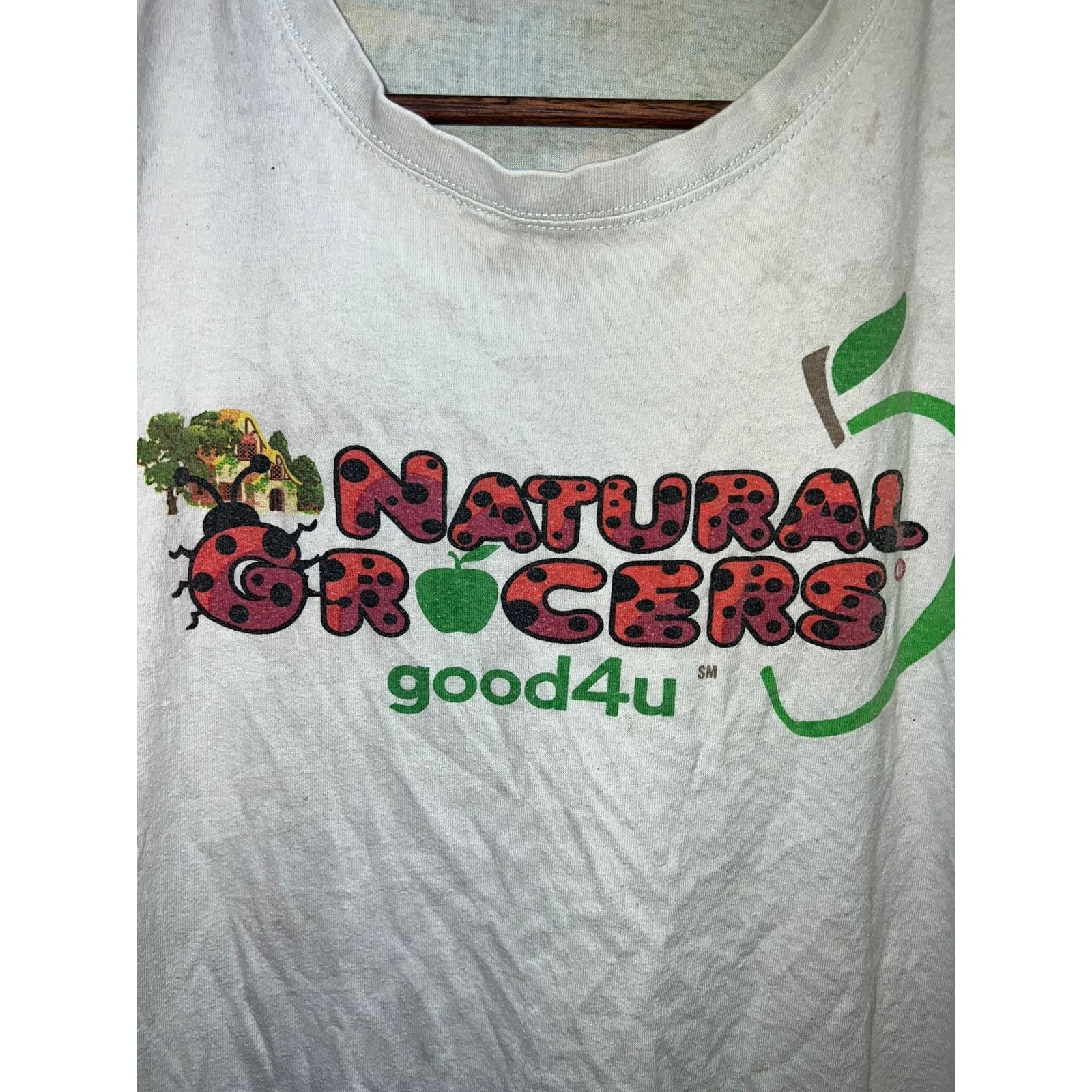 Vintage Natural Grocers Shirt Good 4 You Grocery Promo Graphic Tee M Size US M / EU 48-50 / 2 - 3 Thumbnail