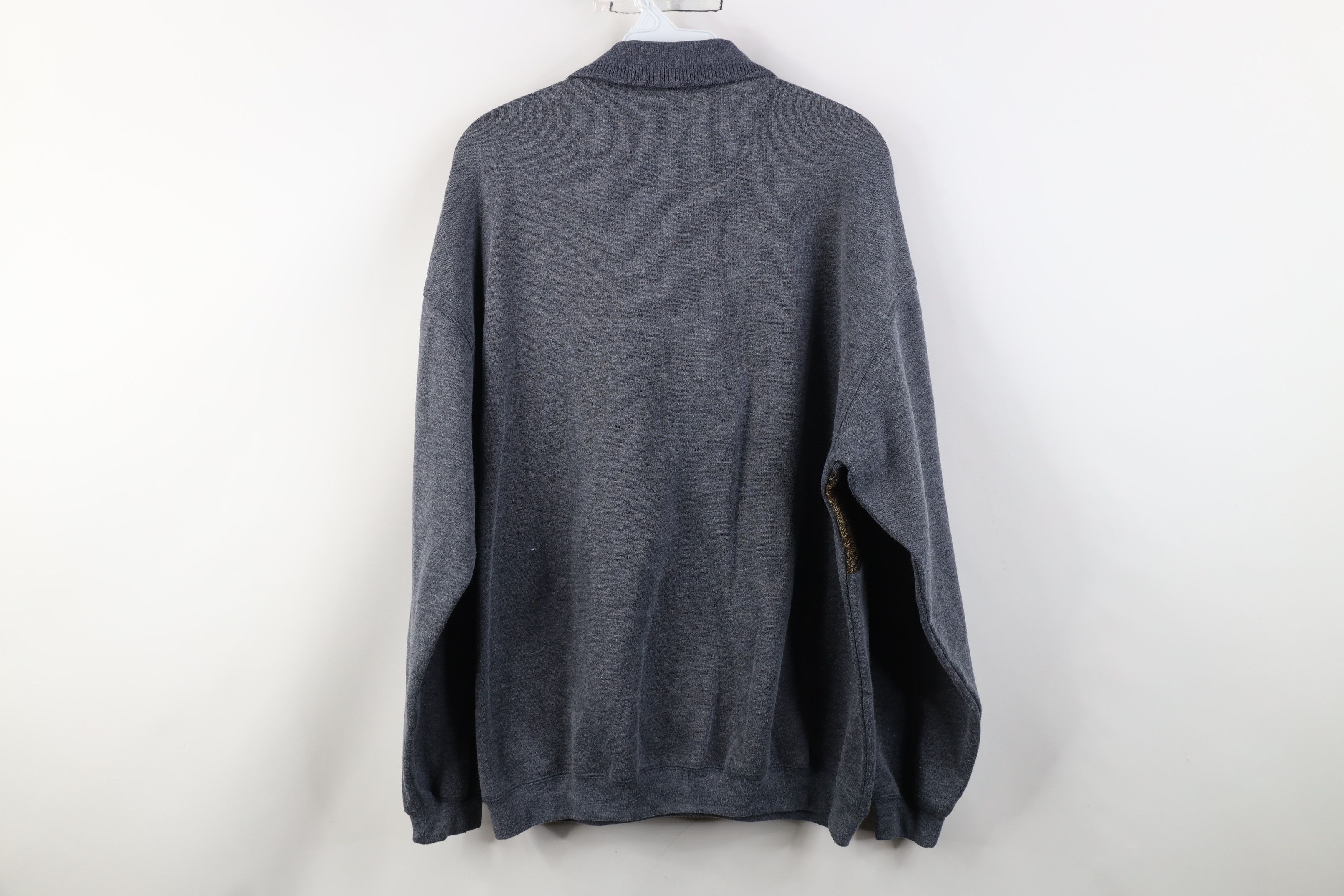 Vintage Vintage 90s Streetwear Knit Collared Pullover Sweatshirt Size US L / EU 52-54 / 3 - 13 Thumbnail
