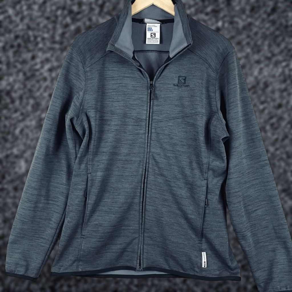 Salomon Salomon Mens Jacket Regular Medium Black Soft Shell Full Zip Outdoor Adventure E202 Size US M / EU 48-50 / 2 - 1 Thumbnail