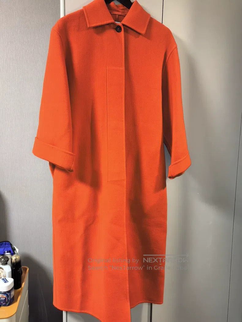 Jil Sander Jil Sander size 34 Orange Cashmere Coat Size 4XL / US 24-26 - 1 Thumbnail