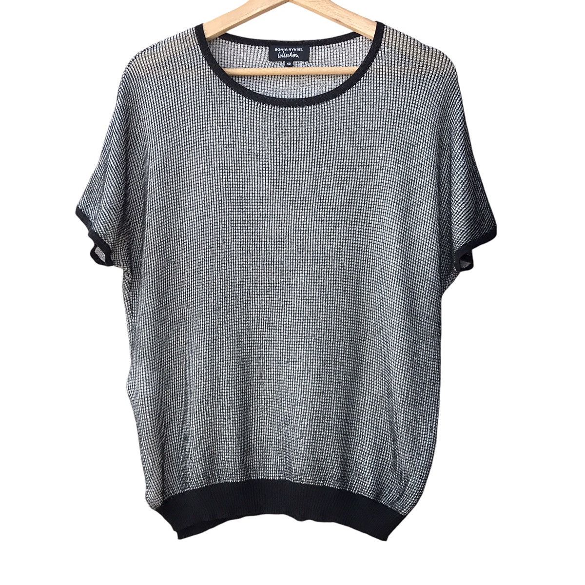 Designer × Sonia Rykiel Sonia Rykiel Paris Designer See Thru Lyocell Tops Size M / US 6-8 / IT 42-44 - 1 Thumbnail