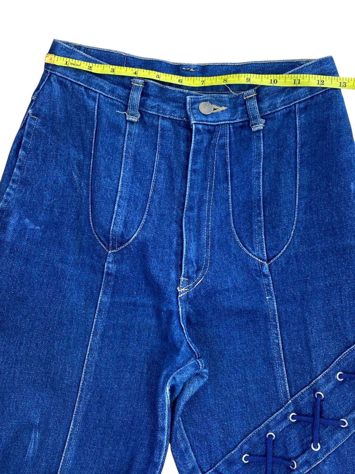 Japanese Brand Japanese Brand Tie Up Arrow Line Style Jeans Size US 26 / EU 42 - 9 Thumbnail