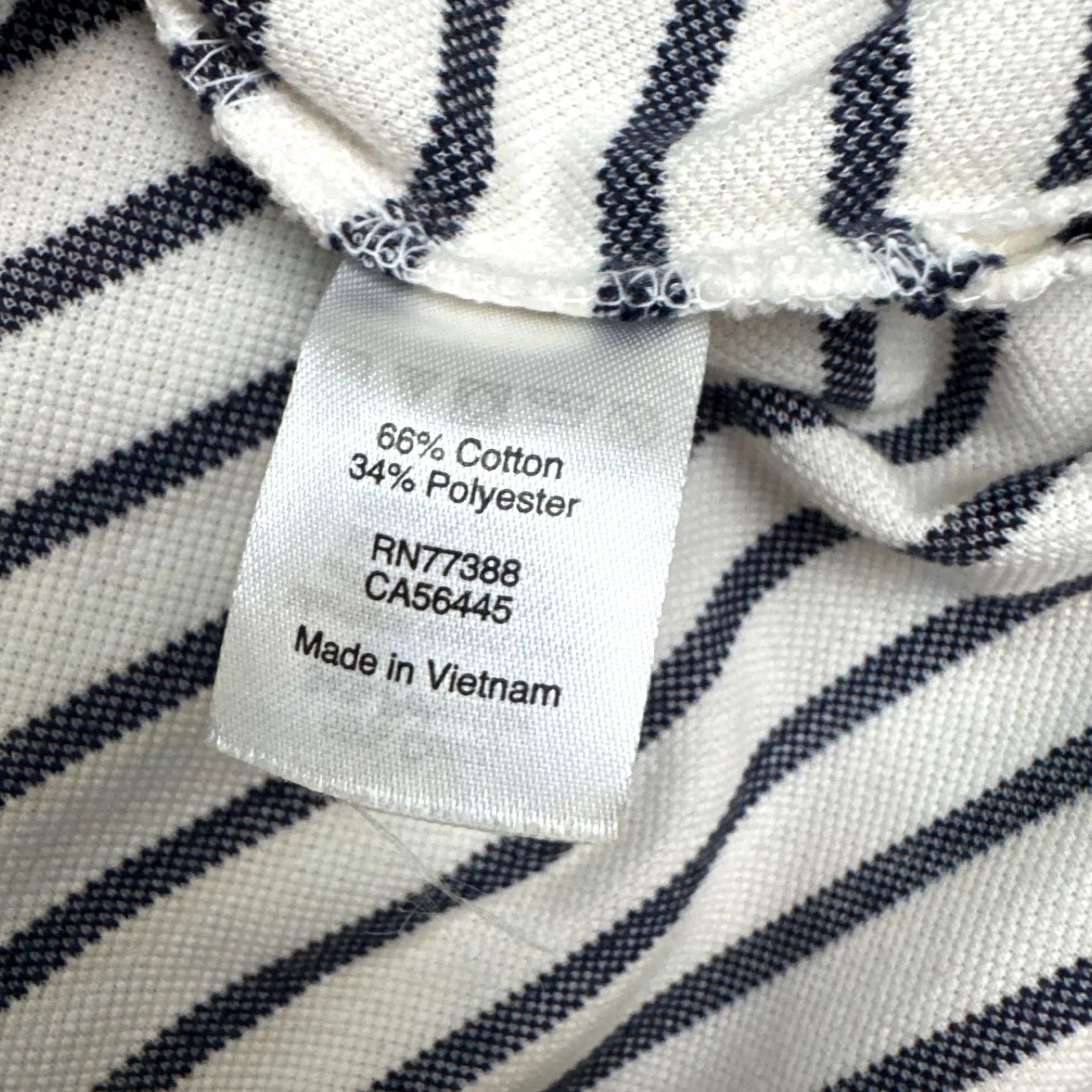 J.Crew J.Crew Striped Sleeveless V-Neck Midi Shift Dress Womens Small Navy Blue White Size S / US 4 / IT 40 - 7 Thumbnail