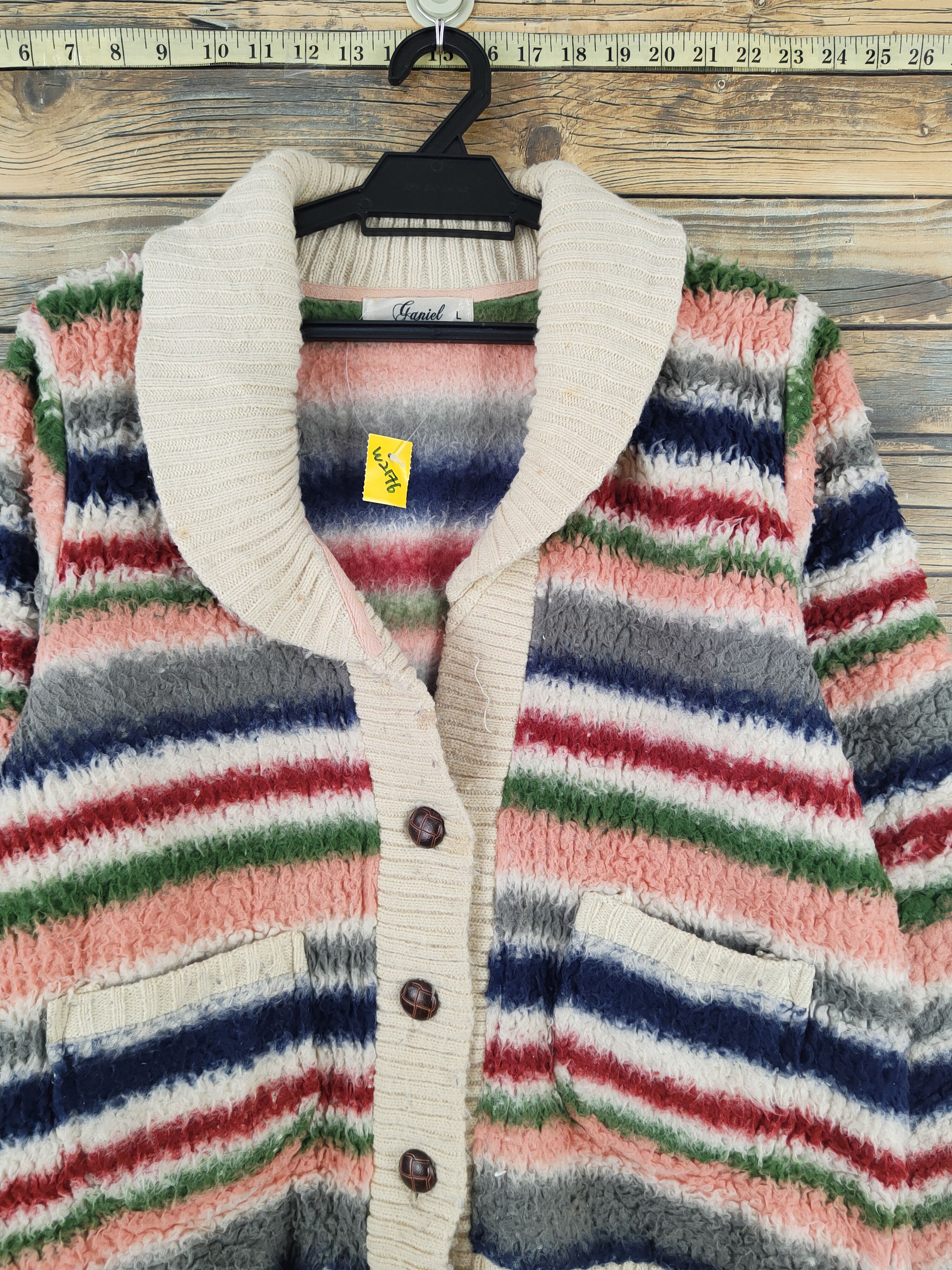 Japanese Brand Ganiel Mix Fur Faux Knitwear Sweaters #W2176 Size US S / EU 44-46 / 1 - 2 Thumbnail