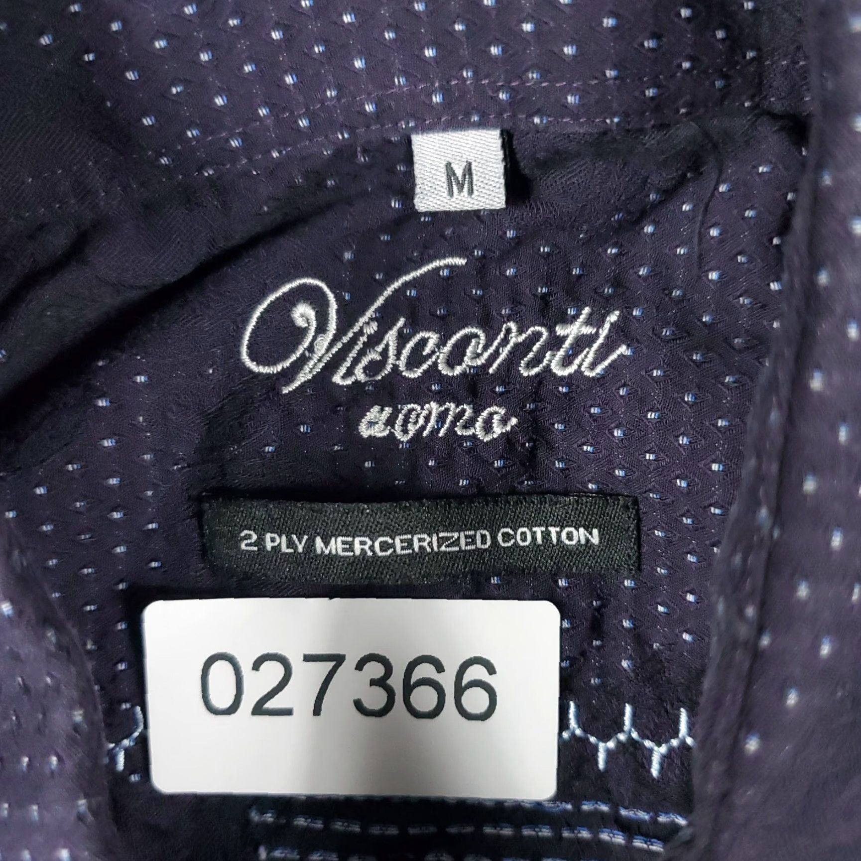 Luchiano Visconti Luchiano Visconti Button-Up Shirt Men's Medium Purple Geometric Casual Long Sleeve Size US M / EU 48-50 / 2 - 7 Thumbnail