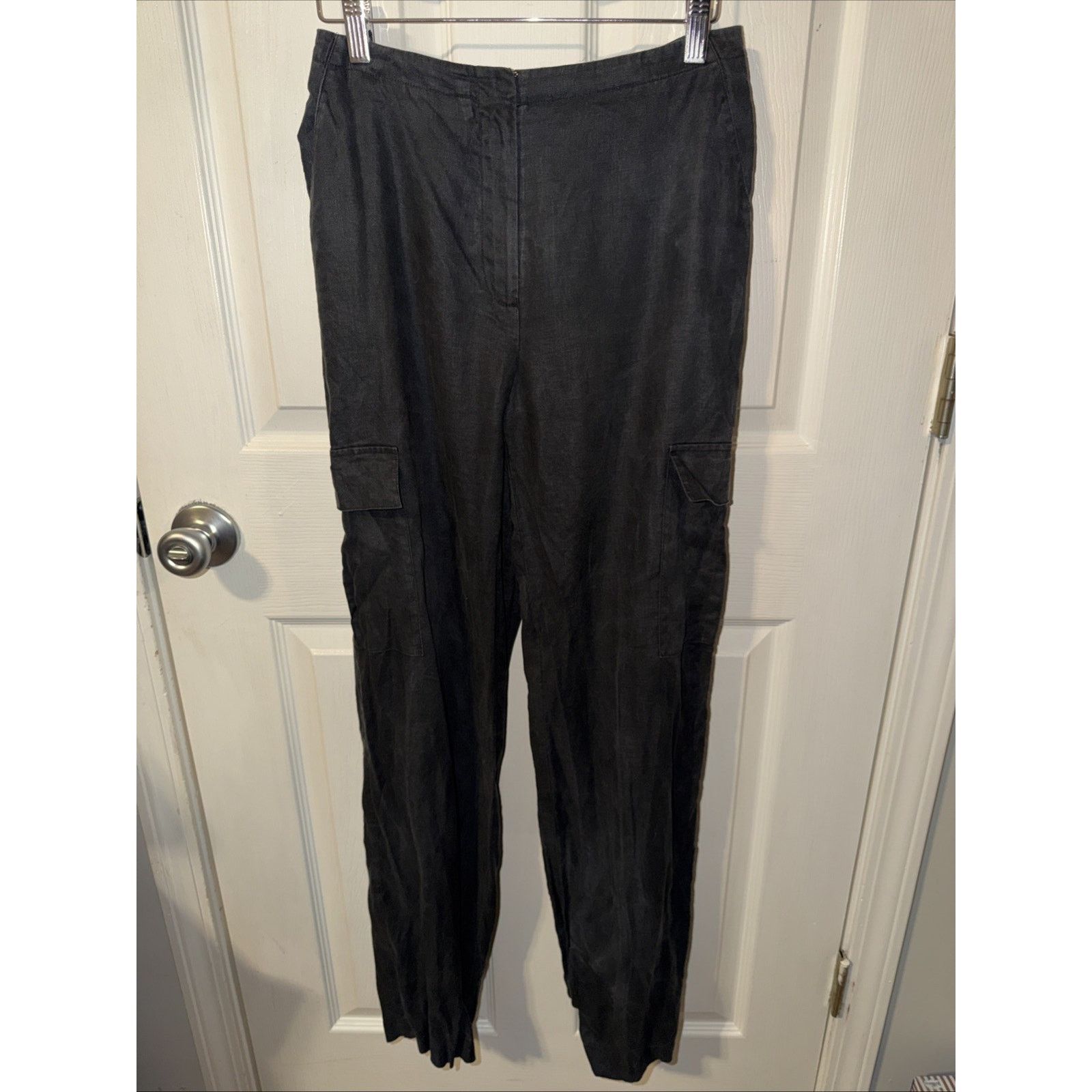UNIK International Inc. INC International Concepts Womens Black Cargo Pants, Size 4 Size 27" / US 4 / IT 40 - 1 Thumbnail