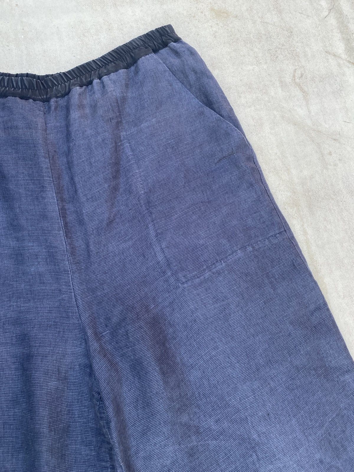 Designer Christa De Carouge Wide Linen Pants Size US 37 - 7 Thumbnail