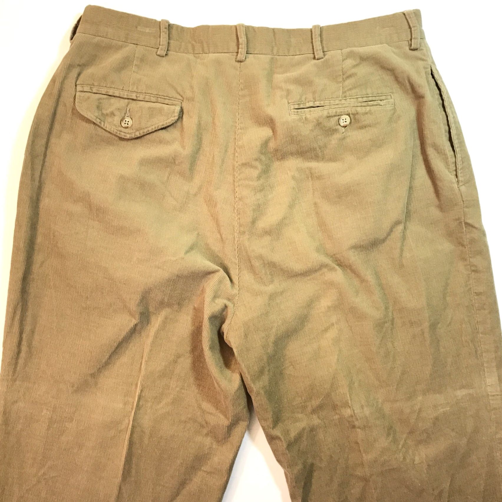 Polo Ralph Lauren VINTAGE Polo Ralph Lauren Pants Corduroy Mens 36x30 Beige 90s Cuffed Chino Regular Fit Mens Size US M / EU 48-50 / 2 - 7 Thumbnail