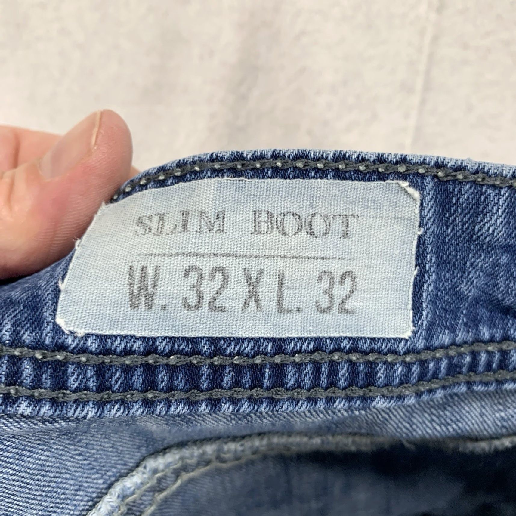 Vintage VINTAGE Axel Men's Jeans Size 32 x 32 Slim Boot Denim Distressed Rock Grunge 90s Mens Size US 32 / EU 48 - 4 Thumbnail
