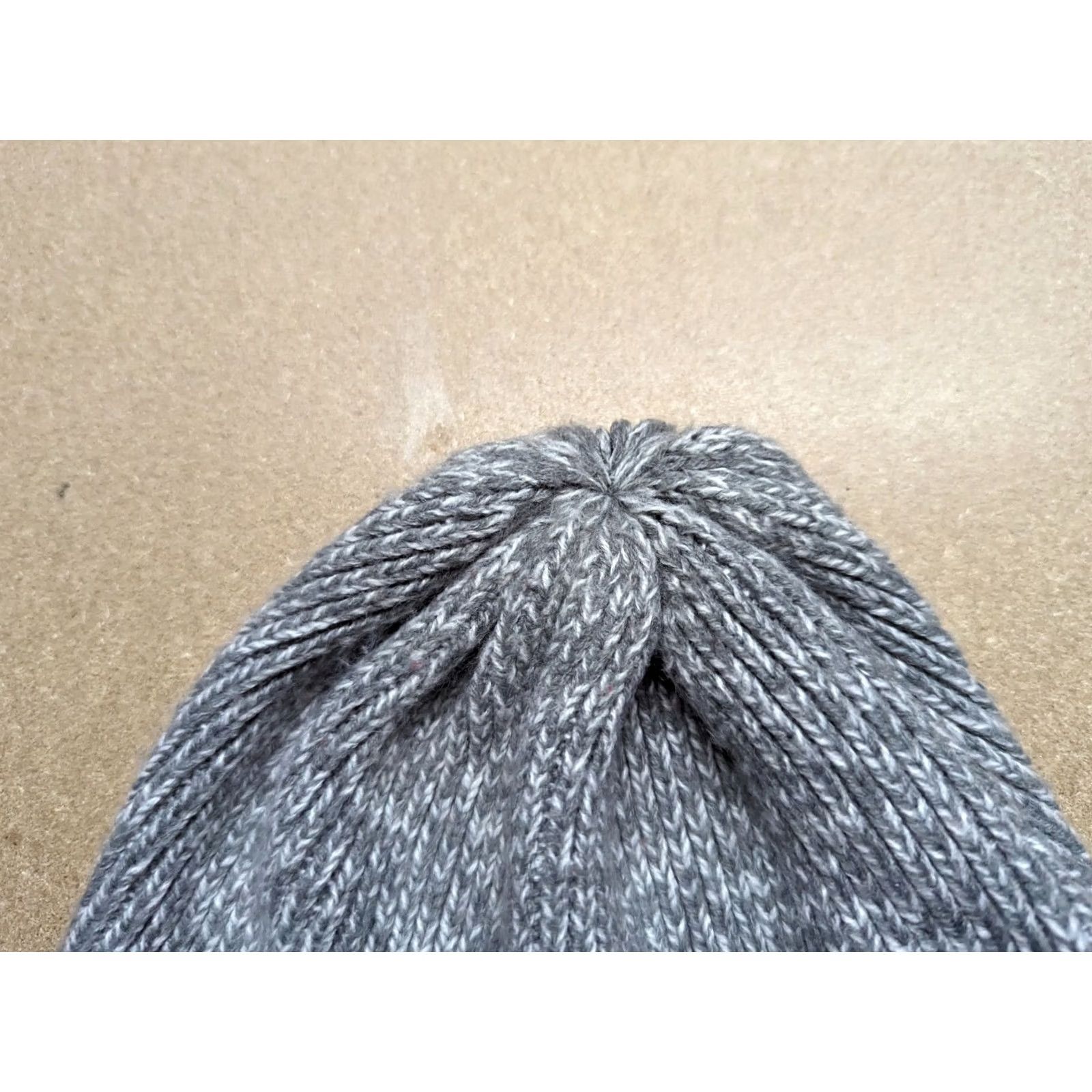 Gap GAP Beanie Hat One Size Relaxed Ribbon Ribbed OS Gray Unisex Adults Knit Acrylic Casual Fall Winter Size ONE SIZE - 4 Thumbnail