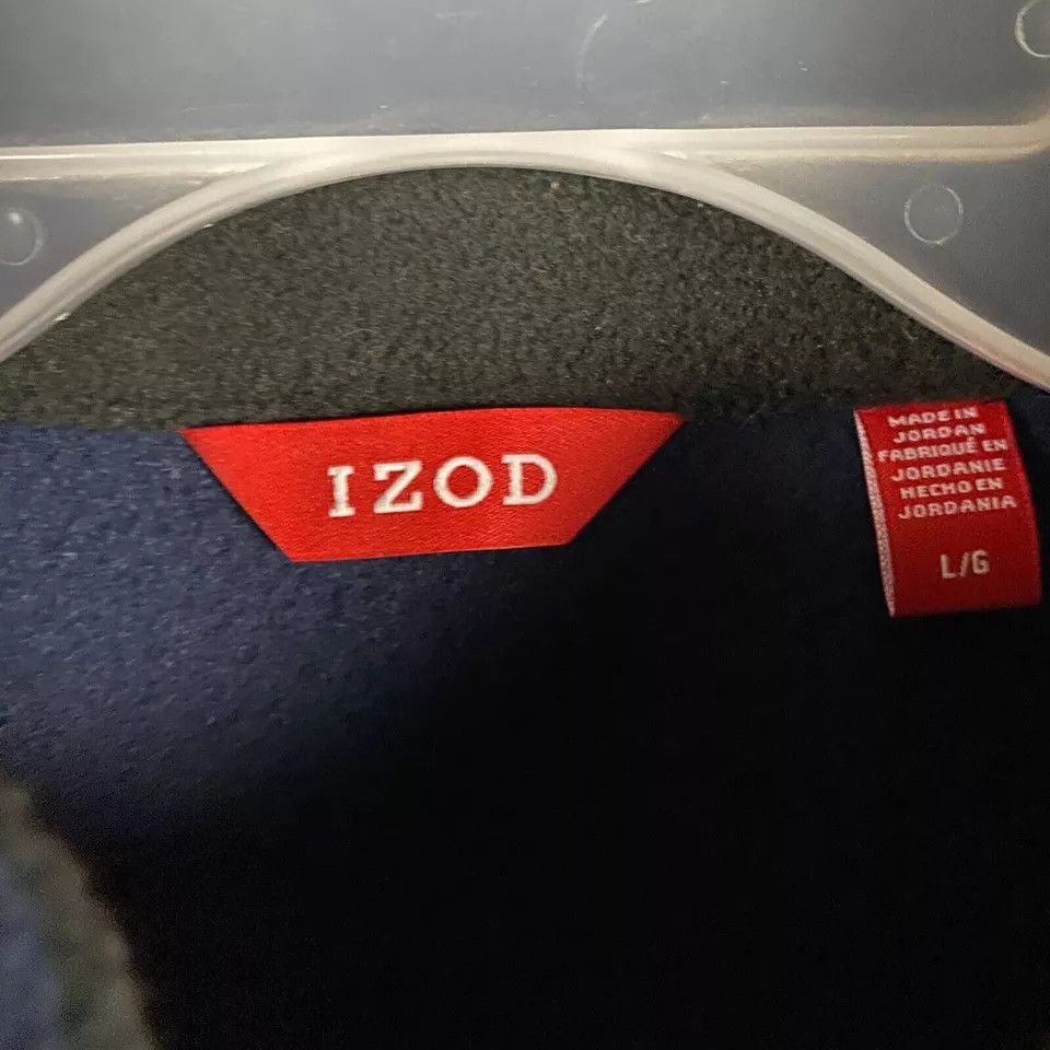 Izod Izod Vest Men's Large Fleece Full Zip Navy Blue Polyester L Size US L / EU 52-54 / 3 - 3 Thumbnail
