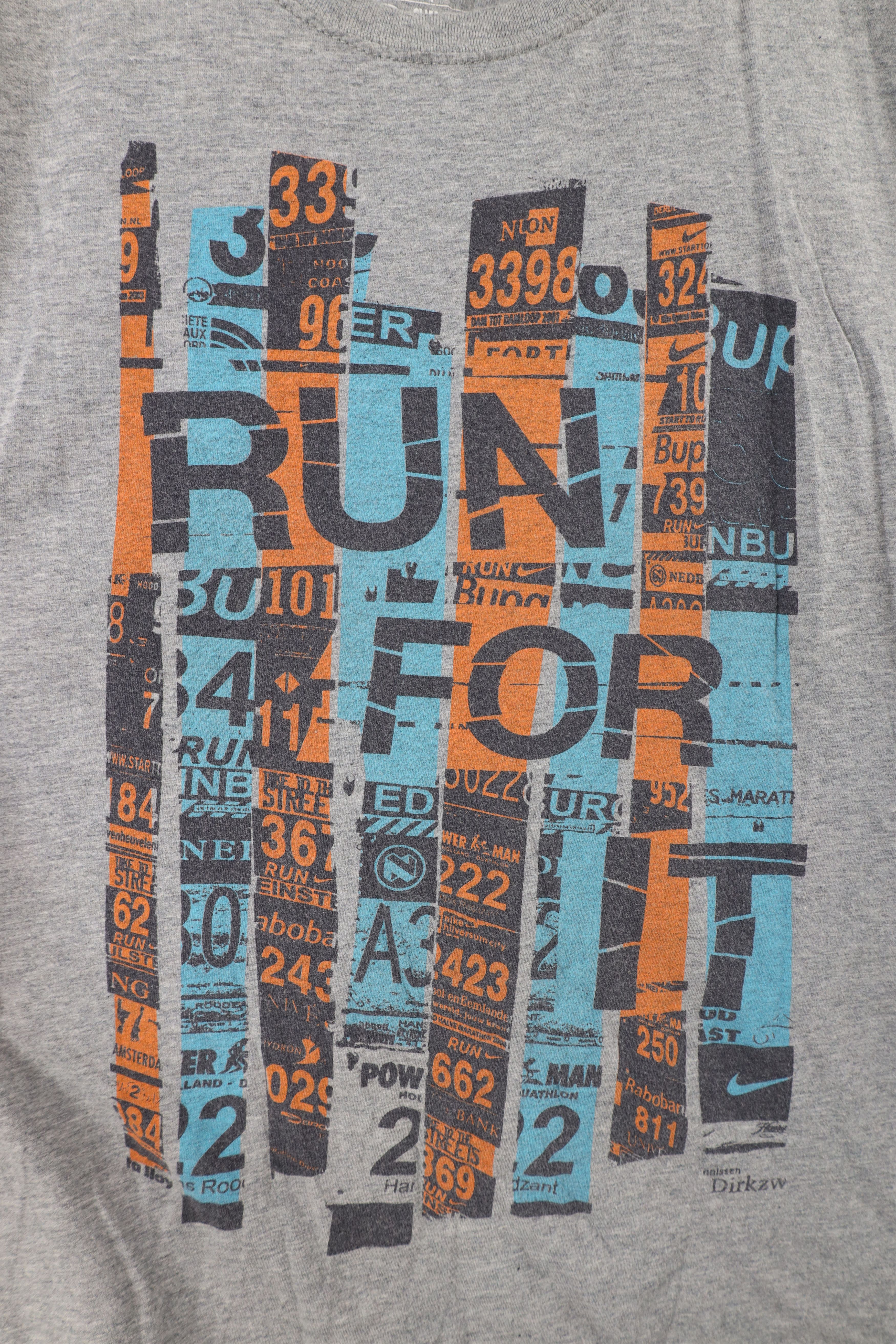 Nike × Vintage Vintage Nike Netherlands For It Short Sleeve T-Shirt Gray Size L / US 10 / IT 46 - 4 Thumbnail