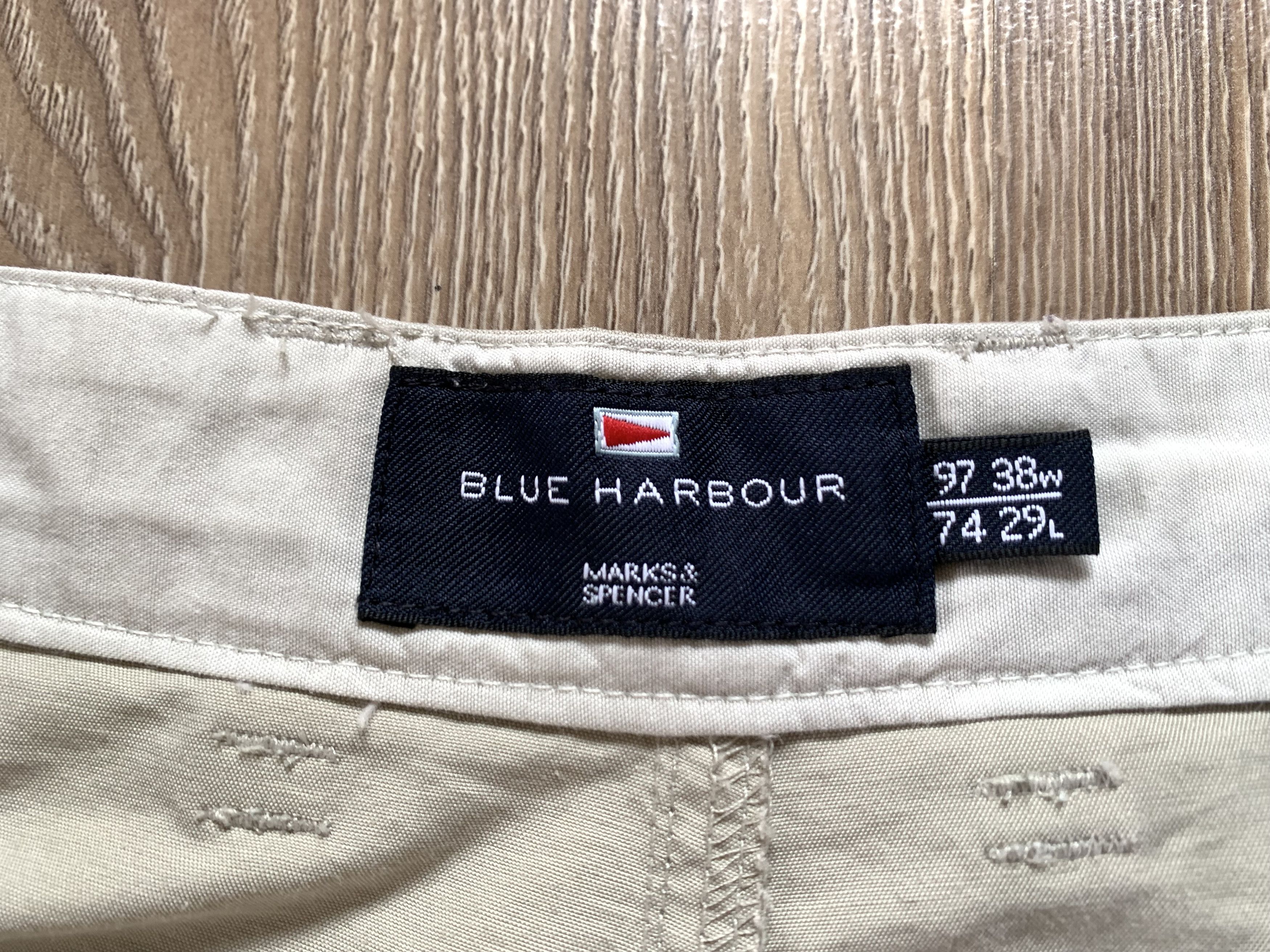 Marks & Spencer Mark&Spencer Active Waist Casual Khaki Cotton Pants Size US 38 / EU 54 - 6 Thumbnail
