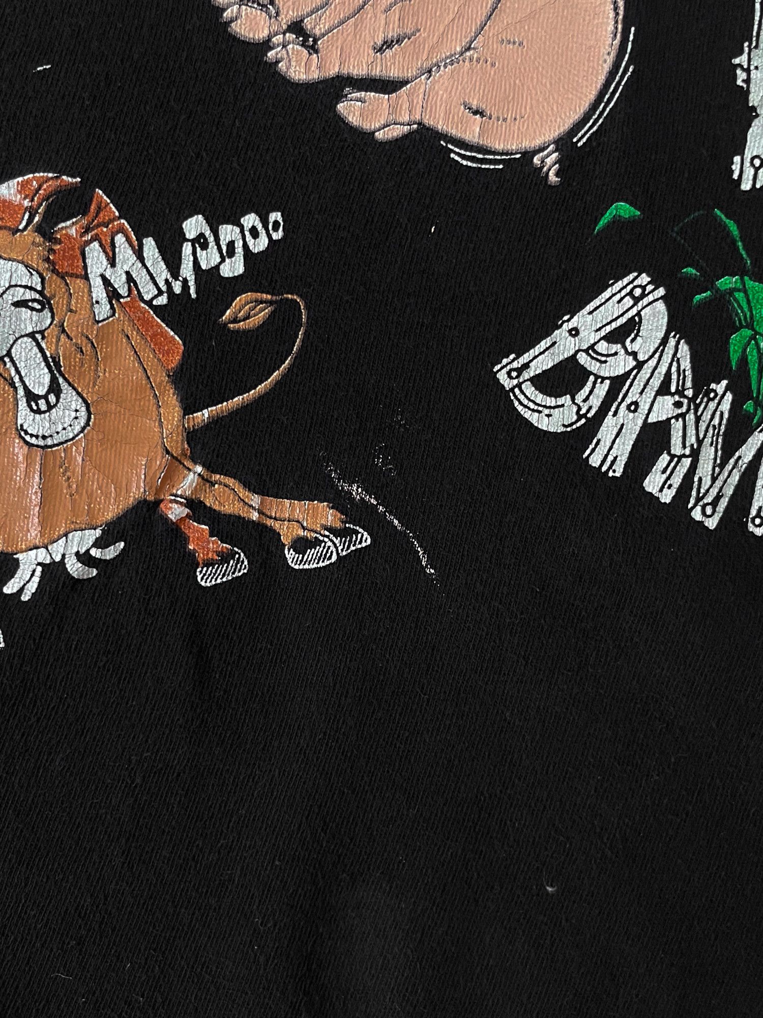 Vintage 90s Single Stitch Boxy Faded Barn Yard Bangout Animal Sex Size US L / EU 52-54 / 3 - 5 Thumbnail