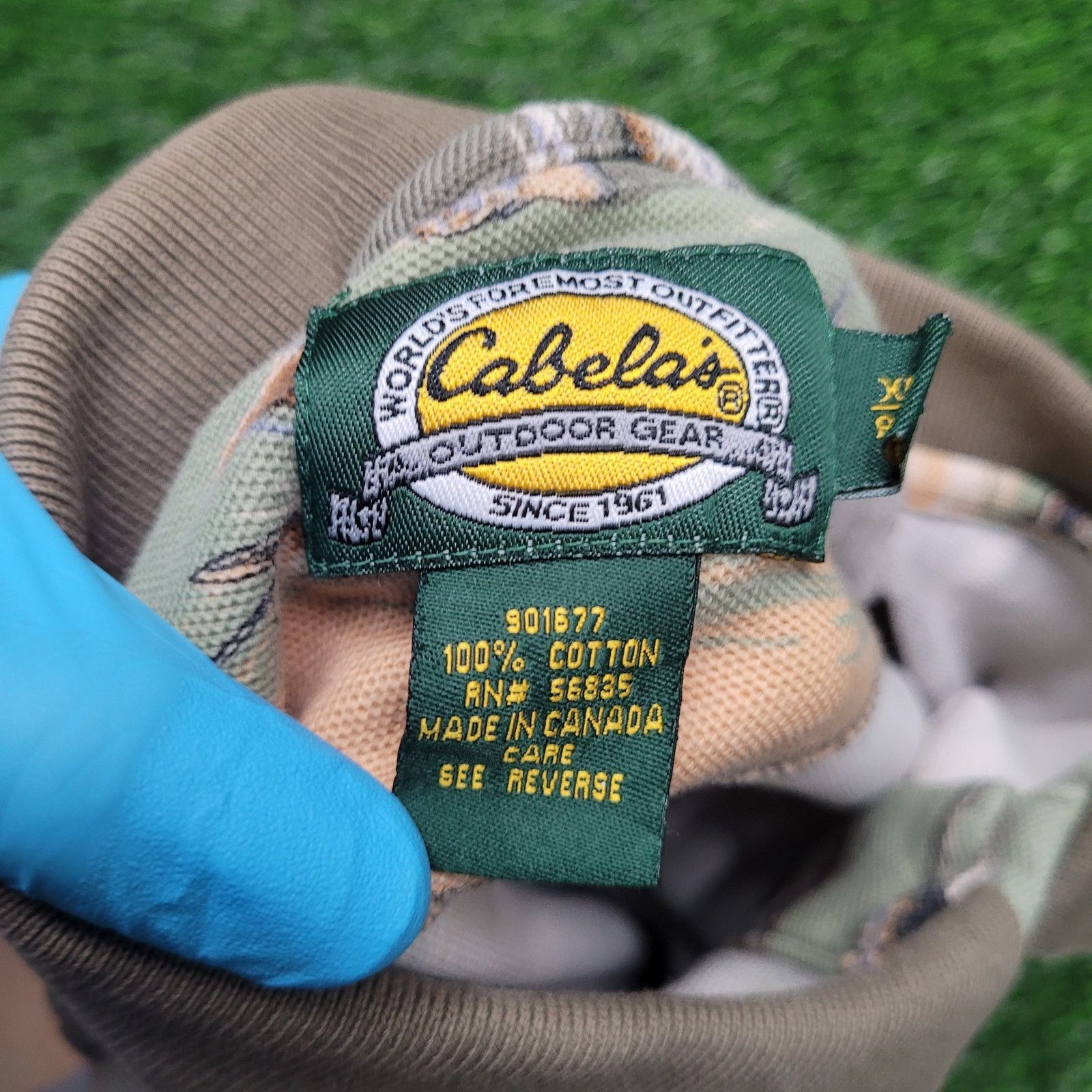 Cabelas VTG 90s Cabelas Fishing AOP Polo Shirt XXL (Tag XL) Boxy Size US XXL / EU 58 / 5 - 7 Thumbnail