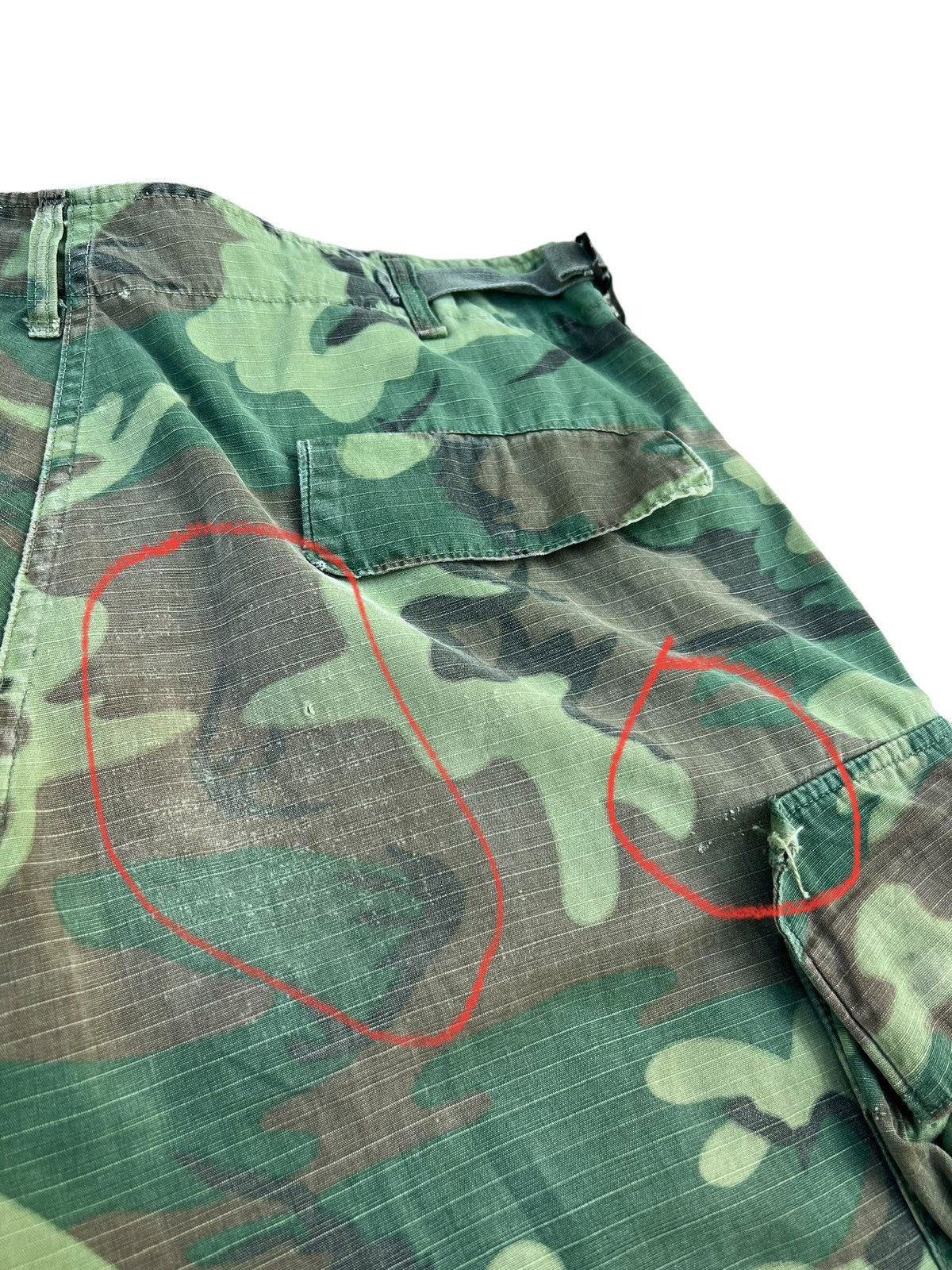 Vintage 60s 70s Nam War ERDL Camo Ripstop Poplin Trouser Pant Size US 32 / EU 48 - 18 Thumbnail