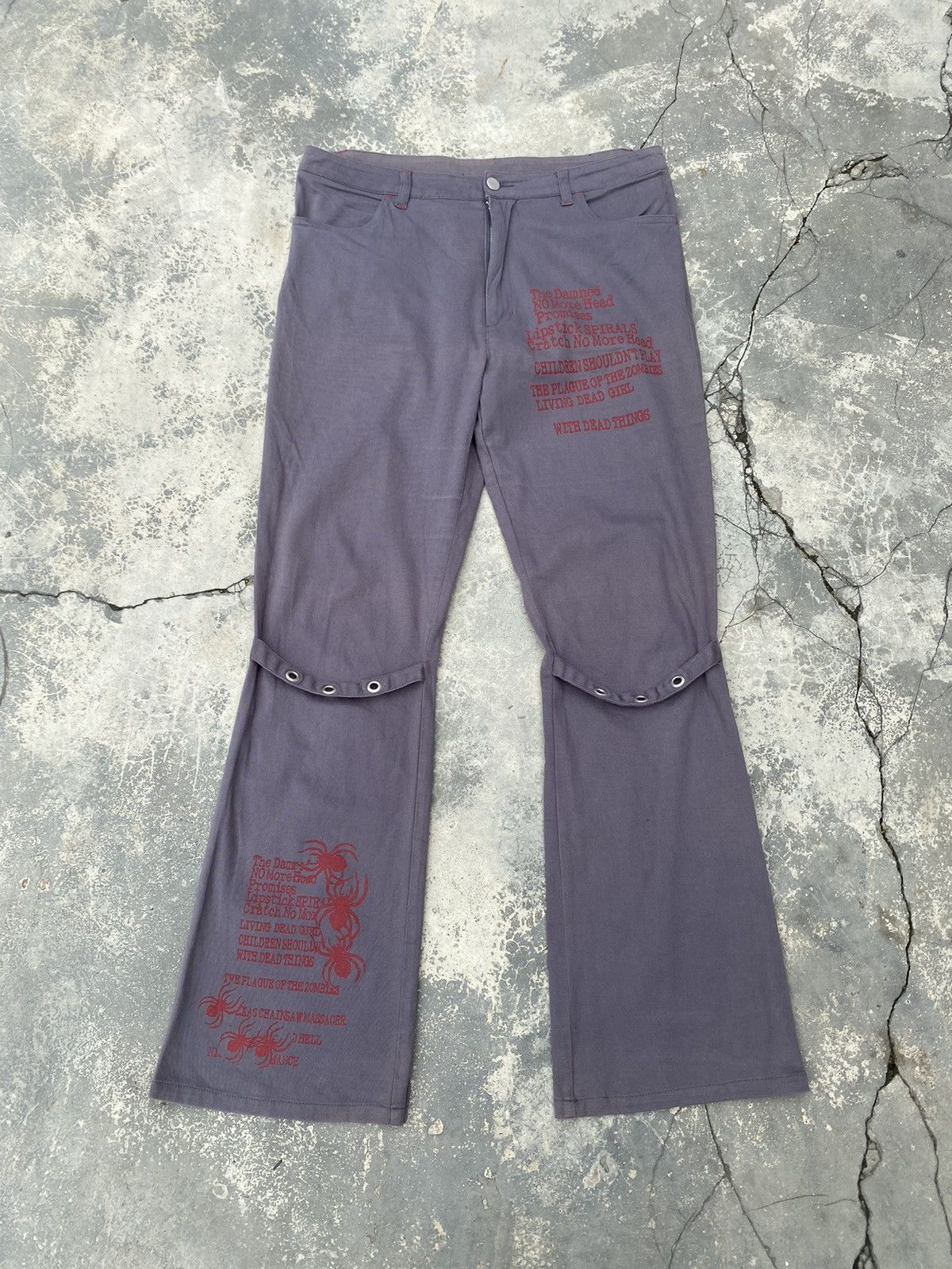 If Six Was Nine × Japanese Brand RBa Punk Poem Spider Flare Size US 34 / EU 50 - 1 Thumbnail