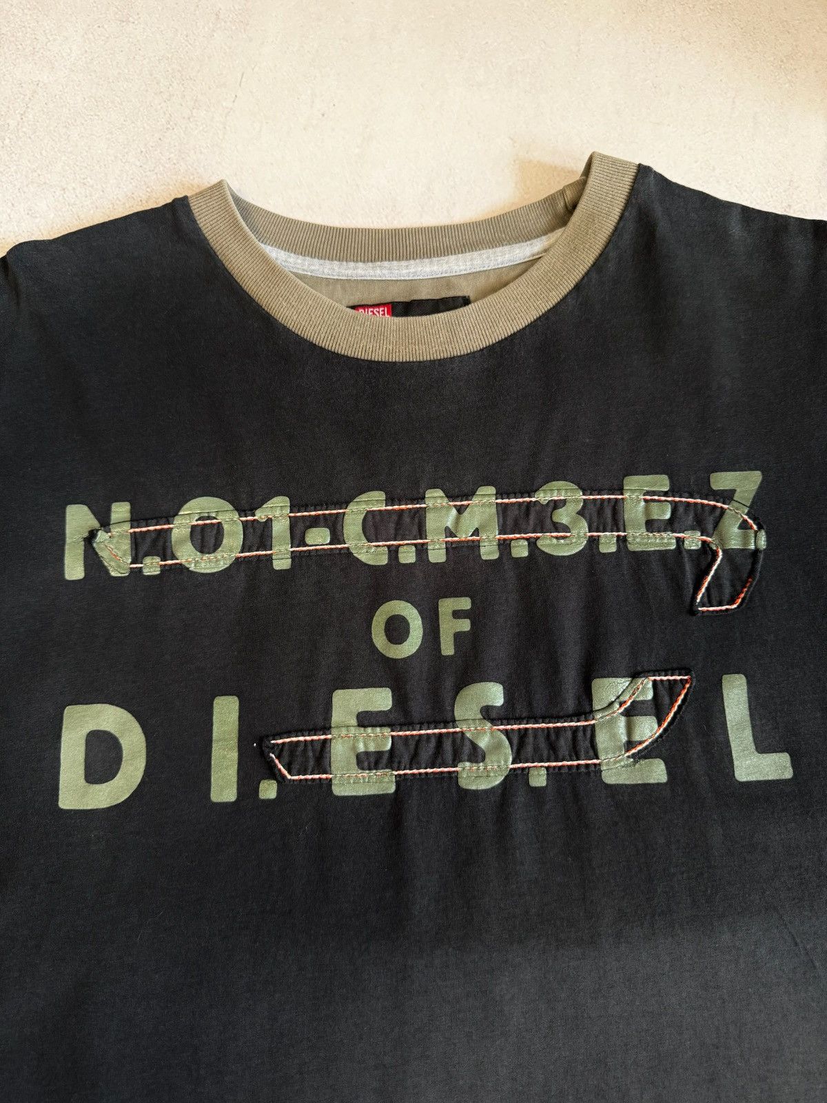 Diesel Vintage Diesel T Shirt Tee Big Logo Baggy Avant-Garde 90s Size US XL / EU 56 / 4 - 4 Thumbnail