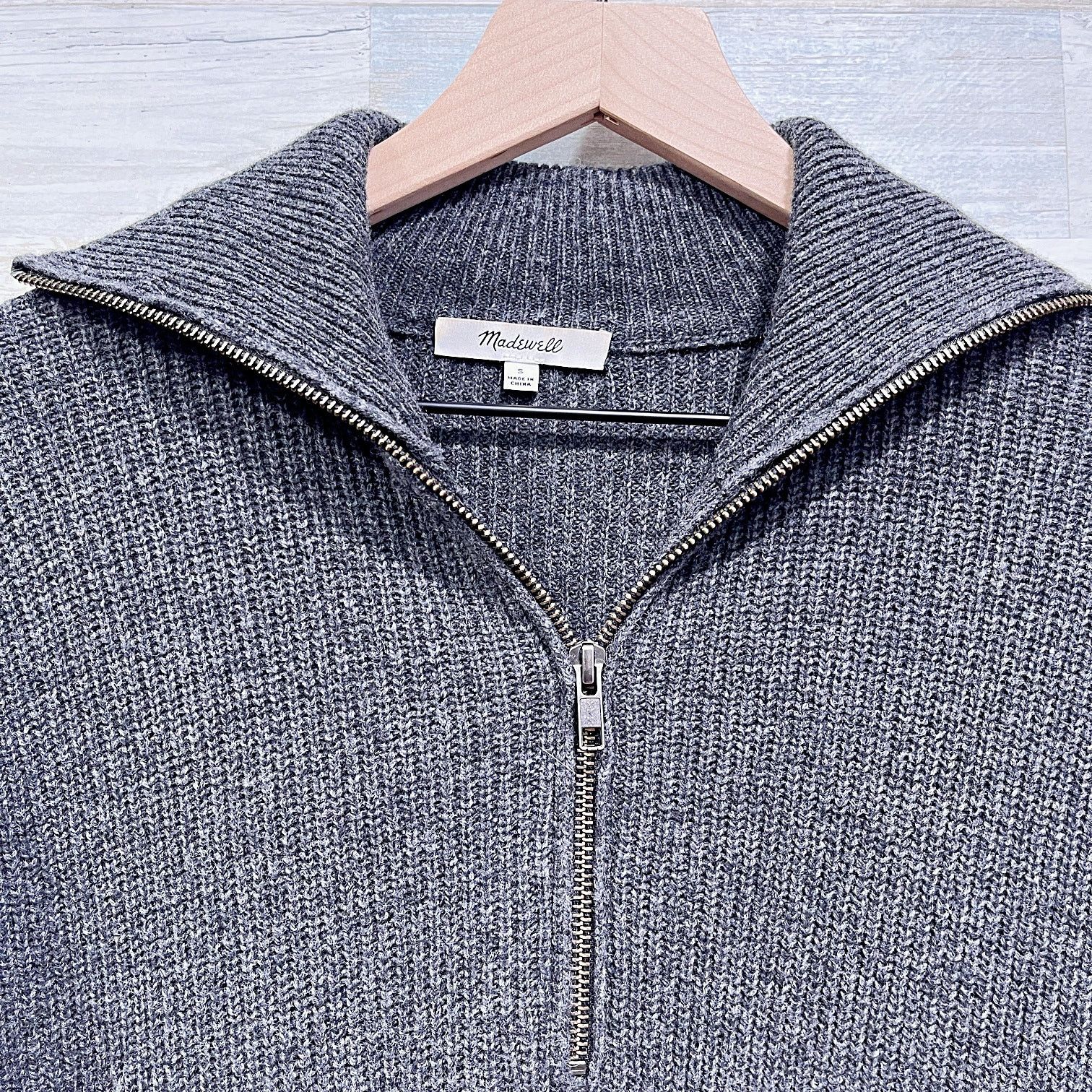 Madewell Madewell Glenbrook Half Zip Sweater Gray Womens Small Size S / US 4 / IT 40 - 2 Thumbnail