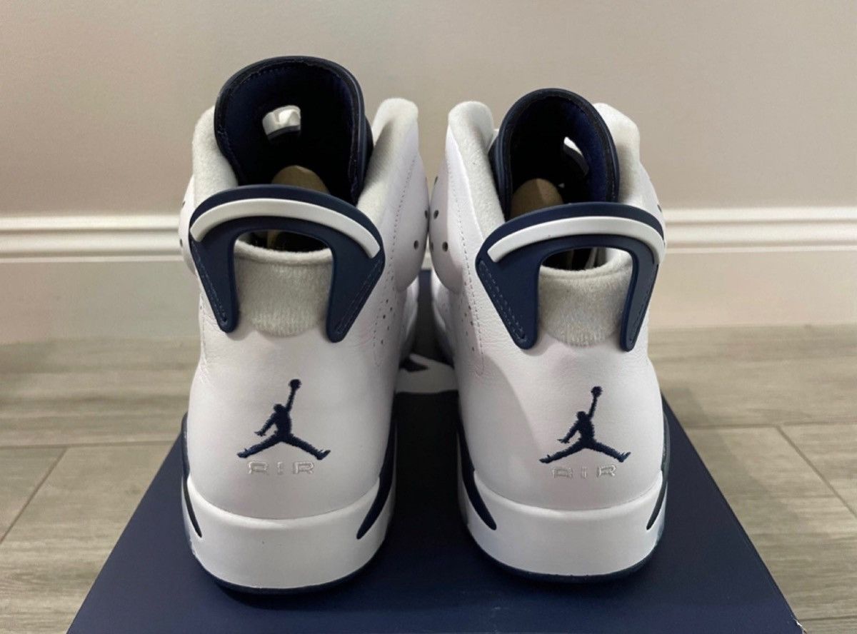 Jordan Brand Air Jordan 6 Retro CT8529-141 White Midnight Navy Size 12 Size US 12 / EU 45 - 7 Thumbnail