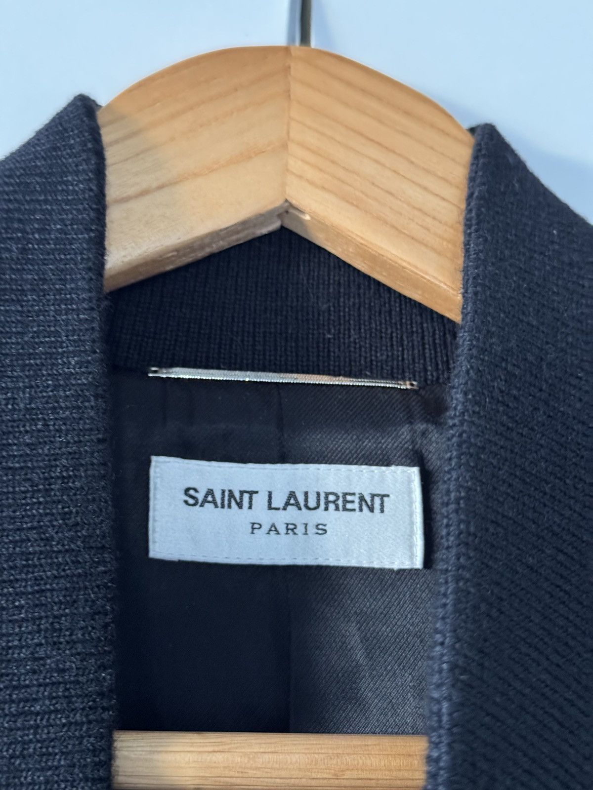 Saint Laurent Paris SS22 Black and White Wool Teddy Jacket 54 Size US XL / EU 56 / 4 - 11 Thumbnail