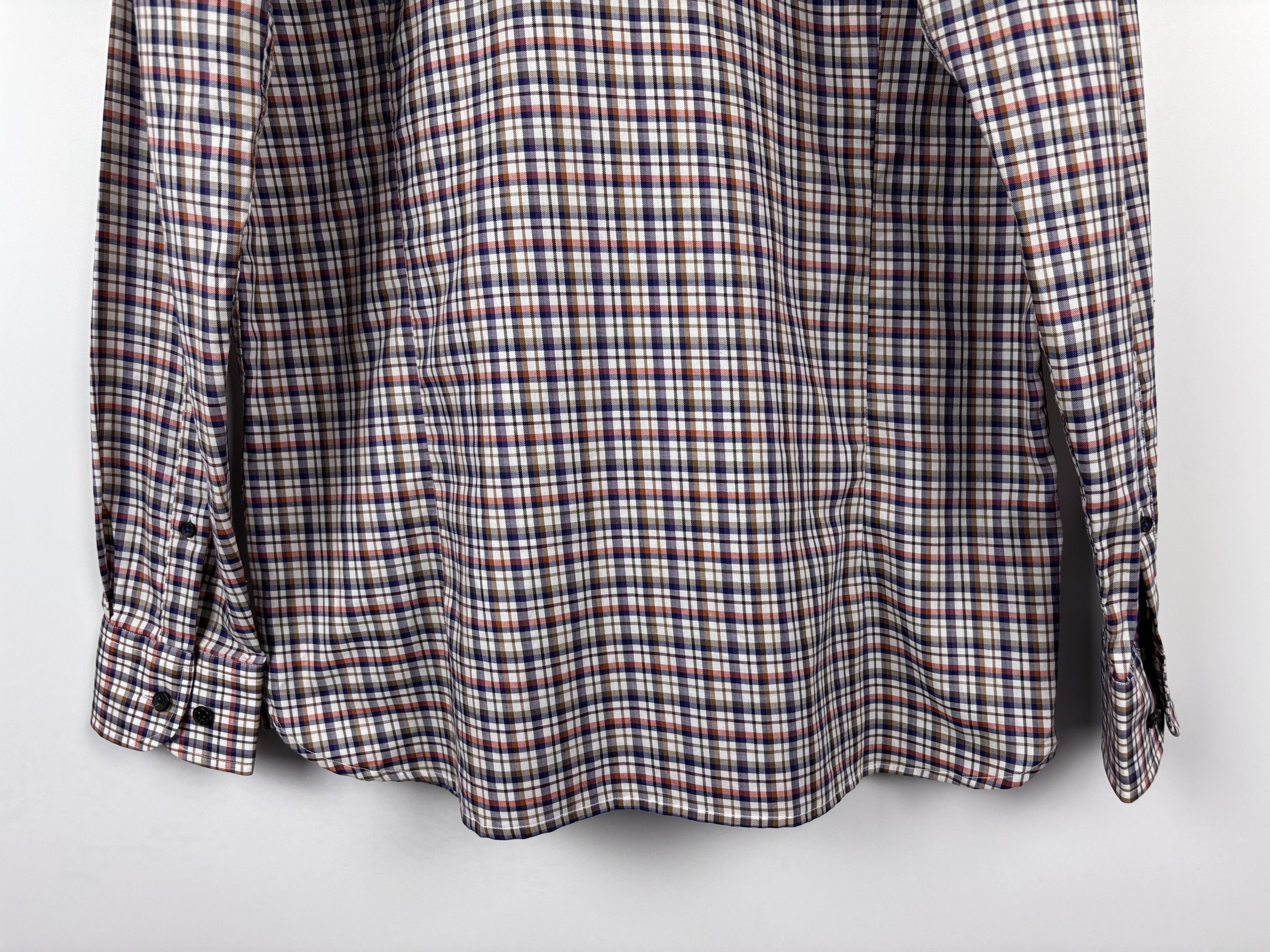 Hackett Hackett London by Thomas Mason Button Check Shirt Slim Fit Size US L / EU 52-54 / 3 - 6 Thumbnail