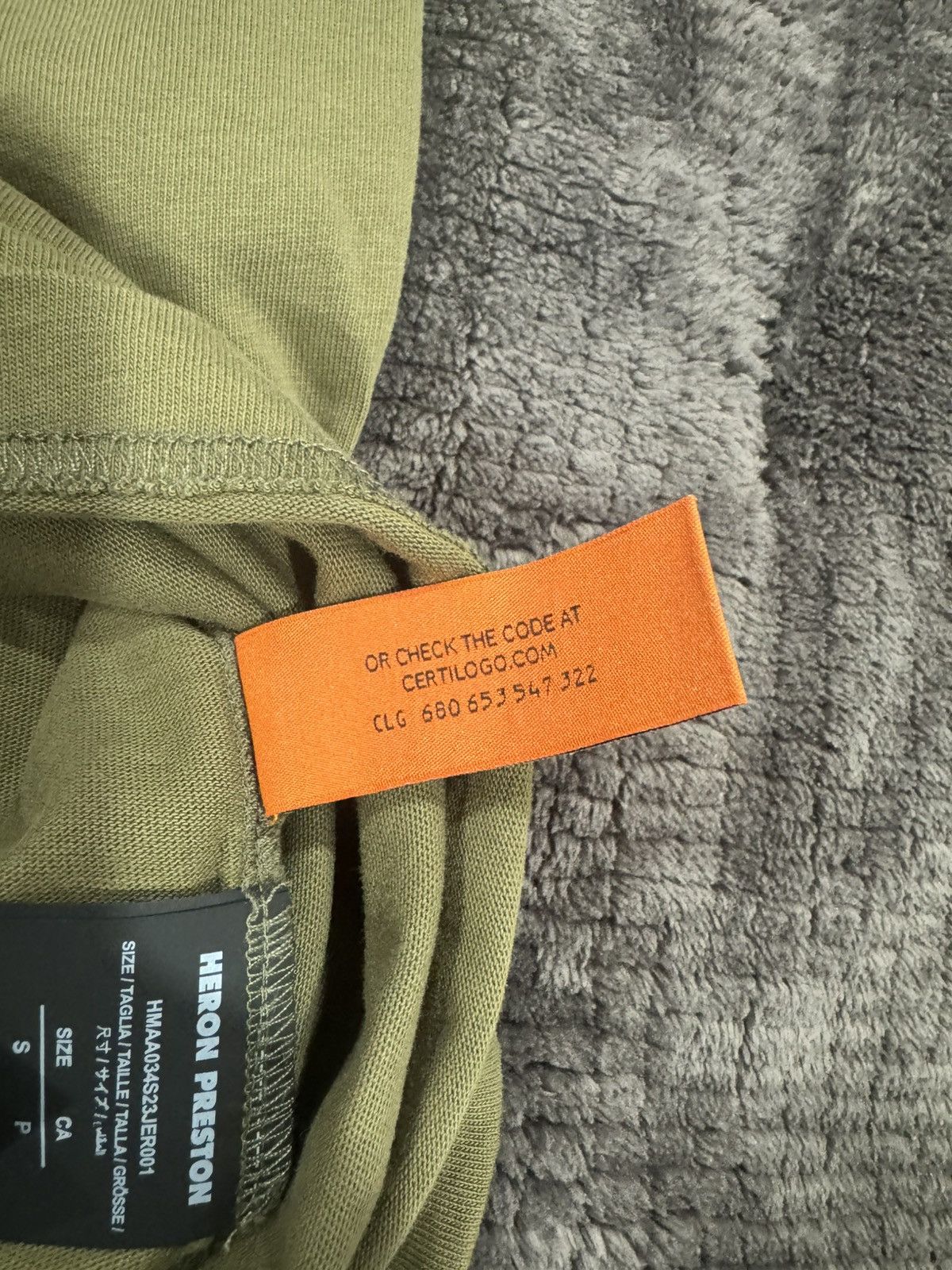 Heron Preston HERON PRESTON HPNY EMB TEE IN OLIVE Size US S / EU 44-46 / 1 - 6 Thumbnail