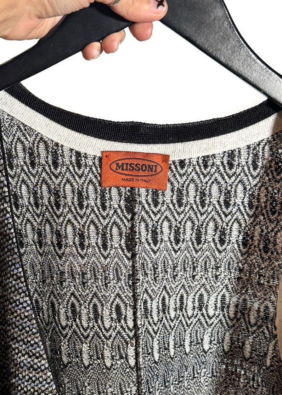 Missoni Missoni Multicolour Striped Open Front Short Sleeves Sweater Size M / US 6-8 / IT 42-44 - 7 Thumbnail