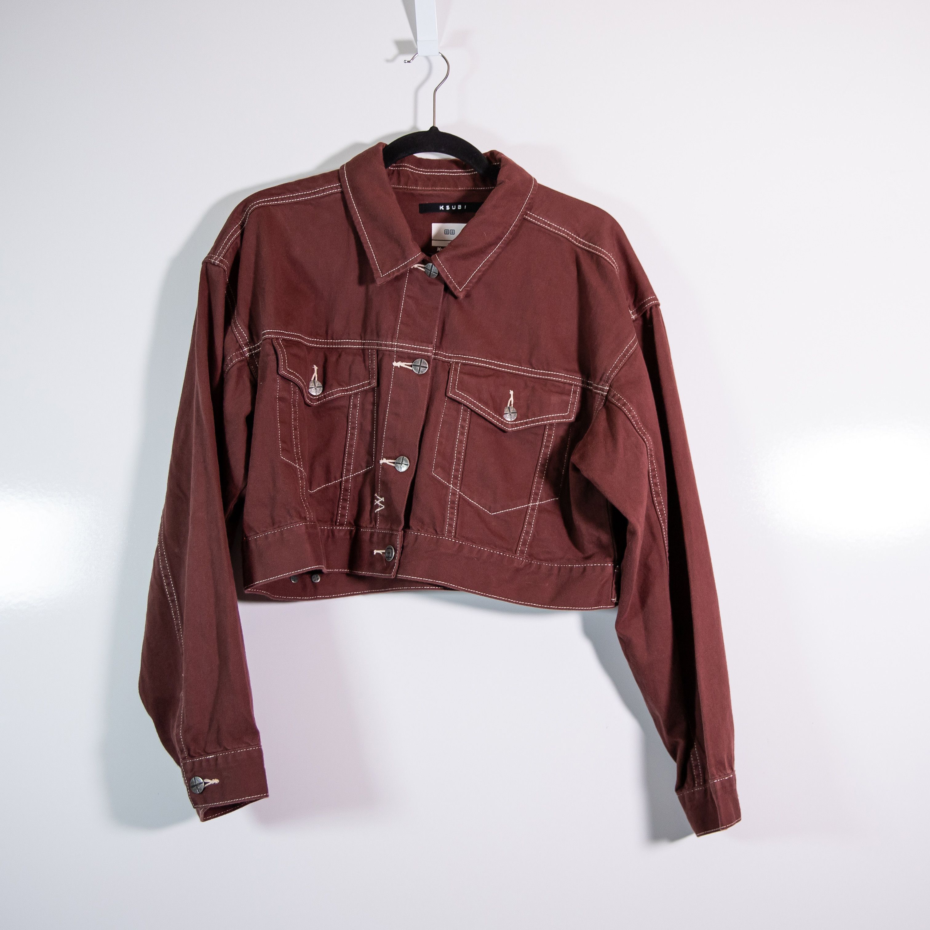 Ksubi Ksubi Kommand Cotton Cropped Button Front Size L / US 10 / IT 46 - 1 Thumbnail