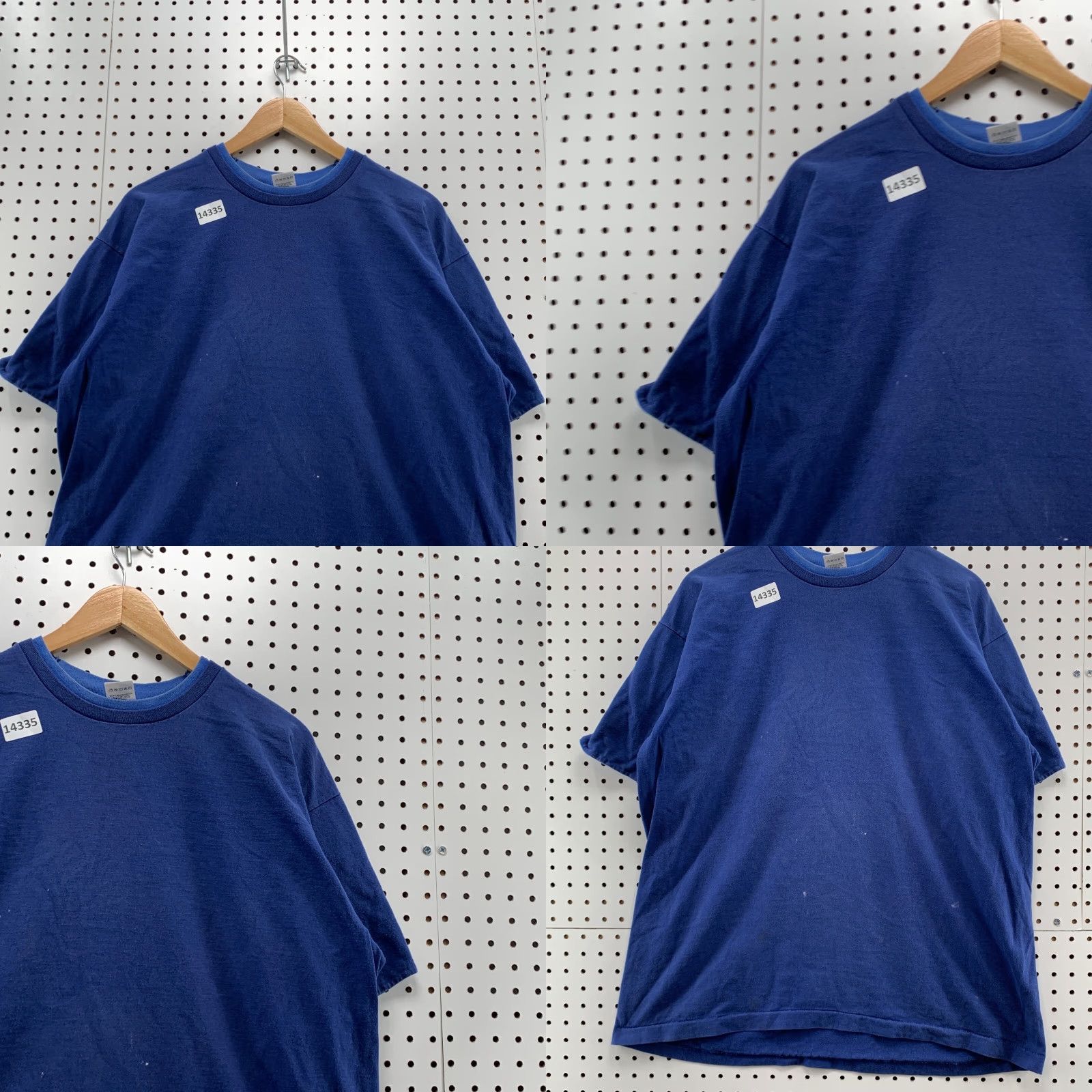 Fruit Of The Loom VINTAGE Fruit Of The Loom Crew Neck Blue Short Sleeve XL VTG unisex Adults 80s 90s T-Shirt Size US 36 / EU 52 - 8 Thumbnail