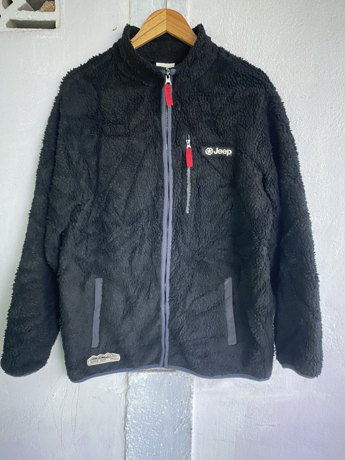Jeep Embroidered Full Zip Fleece Jacket XL