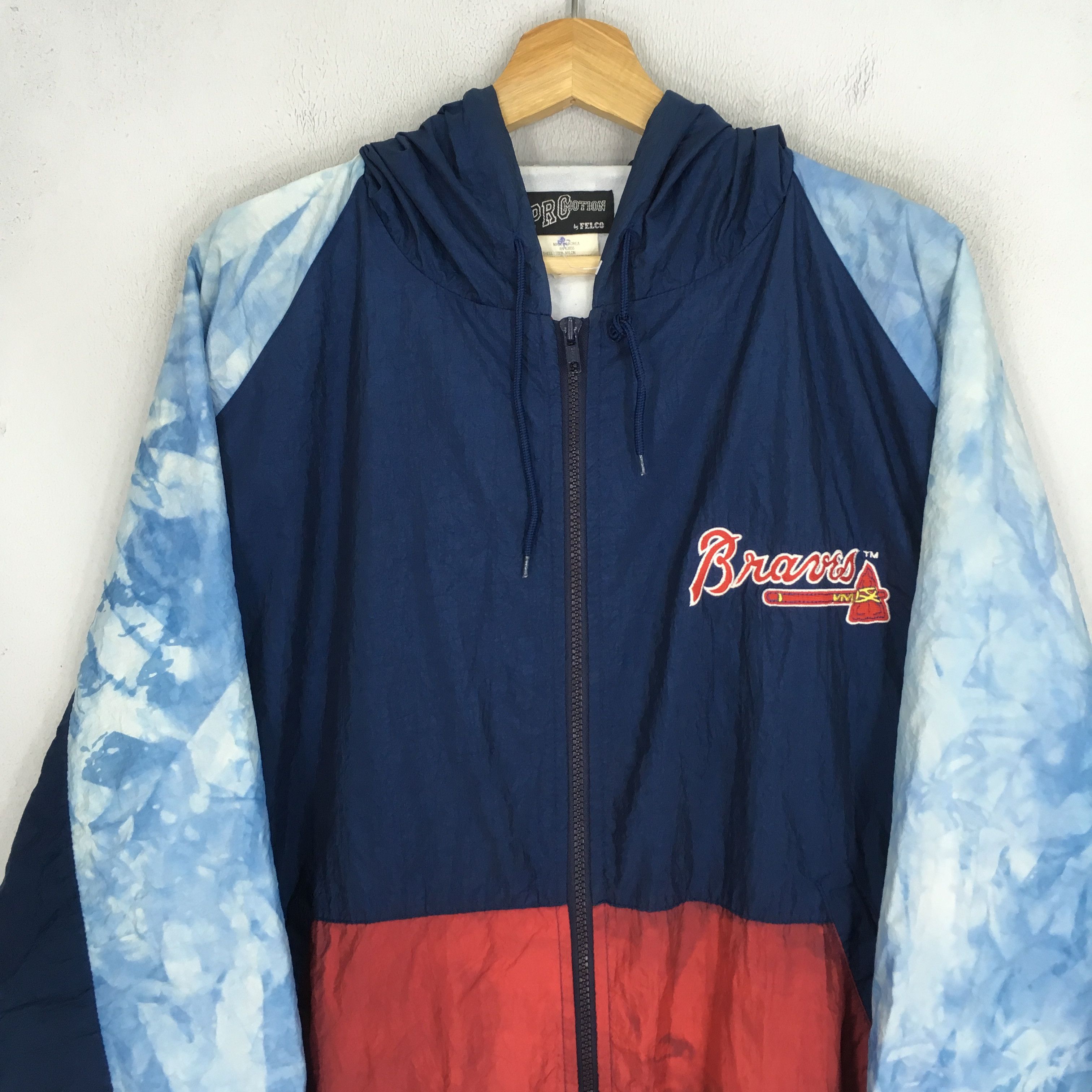 MLB Vintage 90's Atlanta Braves MLB Distressed Jacket Size US L / EU 52-54 / 3 - 4 Thumbnail