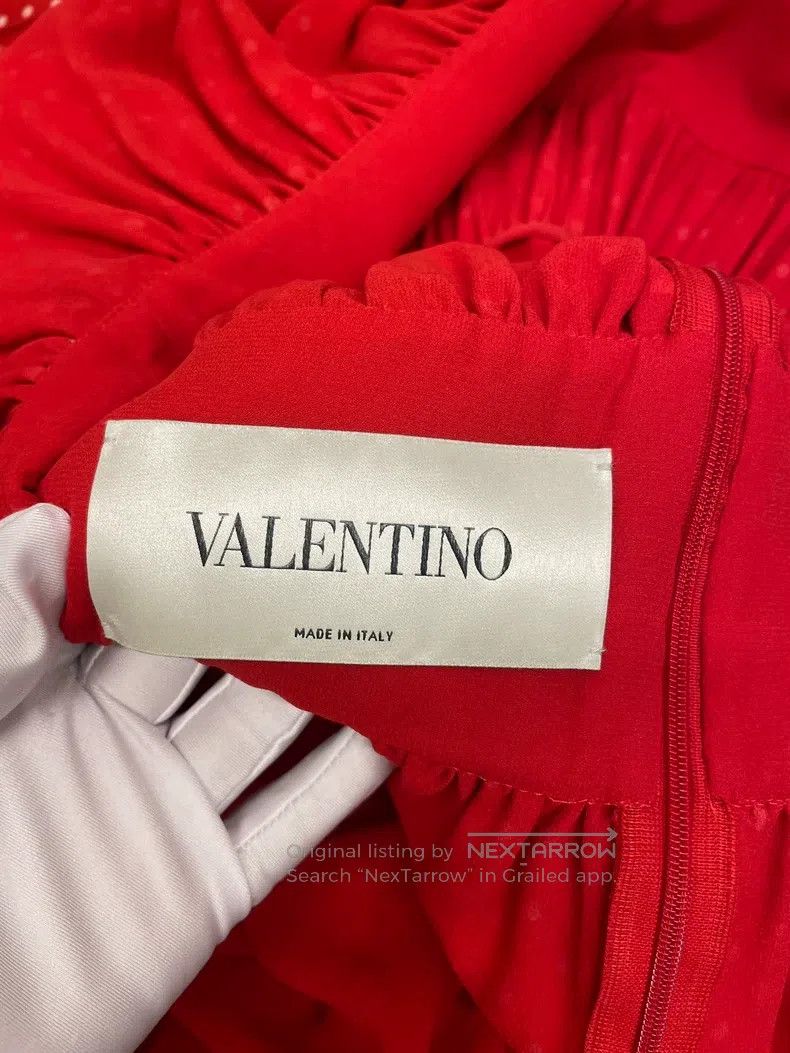 Valentino Valentino Red polka dot dress Size XL / US 12-14 / IT 48-50 - 4 Thumbnail