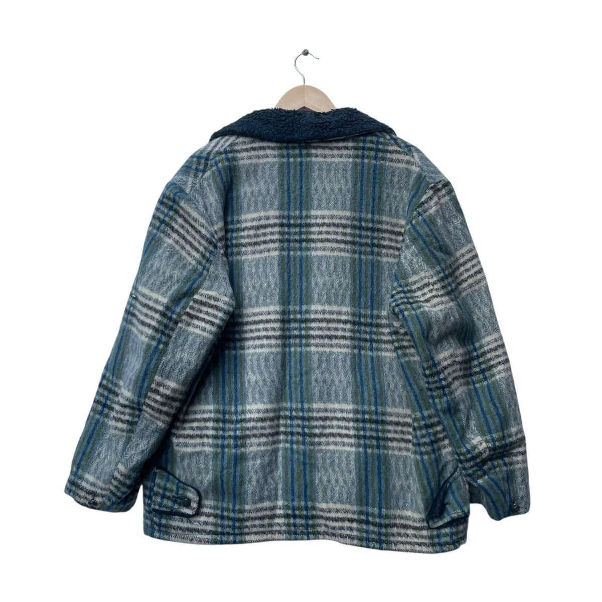 JCPenney × Vintage 💥Vintage TownCraft JC Penney Checked Shearling Blanket Warm Size US L / EU 52-54 / 3 - 2 Thumbnail