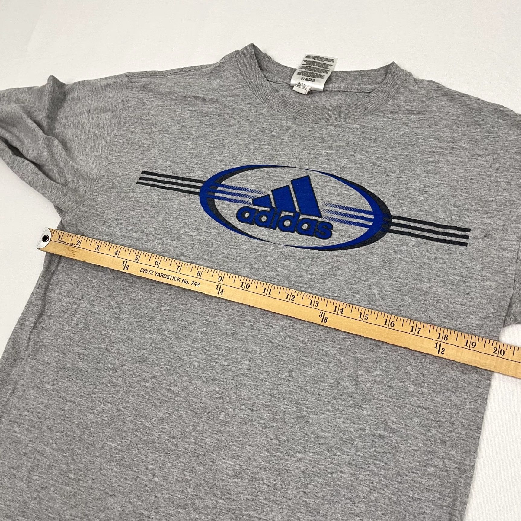 Adidas VINTAGE adidas Shirt Mens Small Gray Soccer Big Logo Retro Graphic Tee Long Sleeve Size US S / EU 44-46 / 1 - 5 Thumbnail