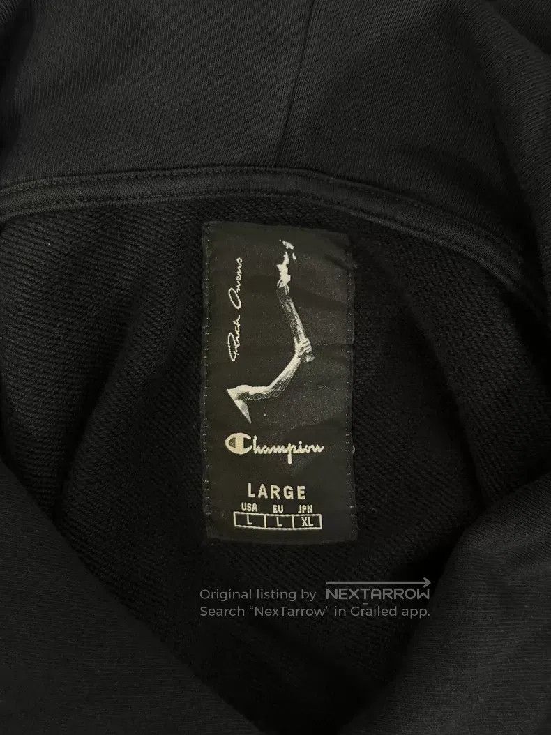 Rick Owens Rick Owens Champion Hoodie Size US L / EU 52-54 / 3 - 7 Thumbnail
