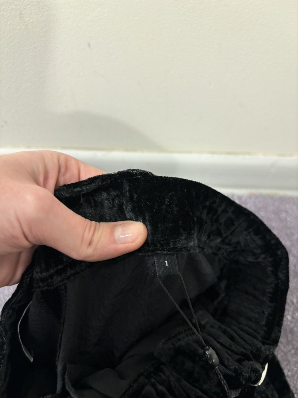 The Kooples The Kooples NWT New Crushed Velvet Black Pants Trousers Size 26" / US 2 / IT 38 - 10 Thumbnail