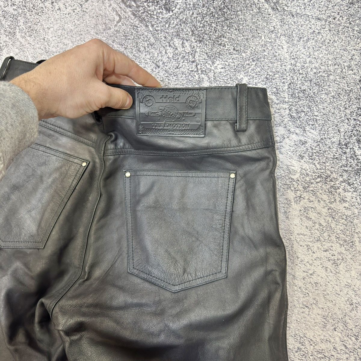 Genuine Leather Held The Emotion Black Genuine Leather Pants 32 size M Size US 32 / EU 48 - 13 Thumbnail