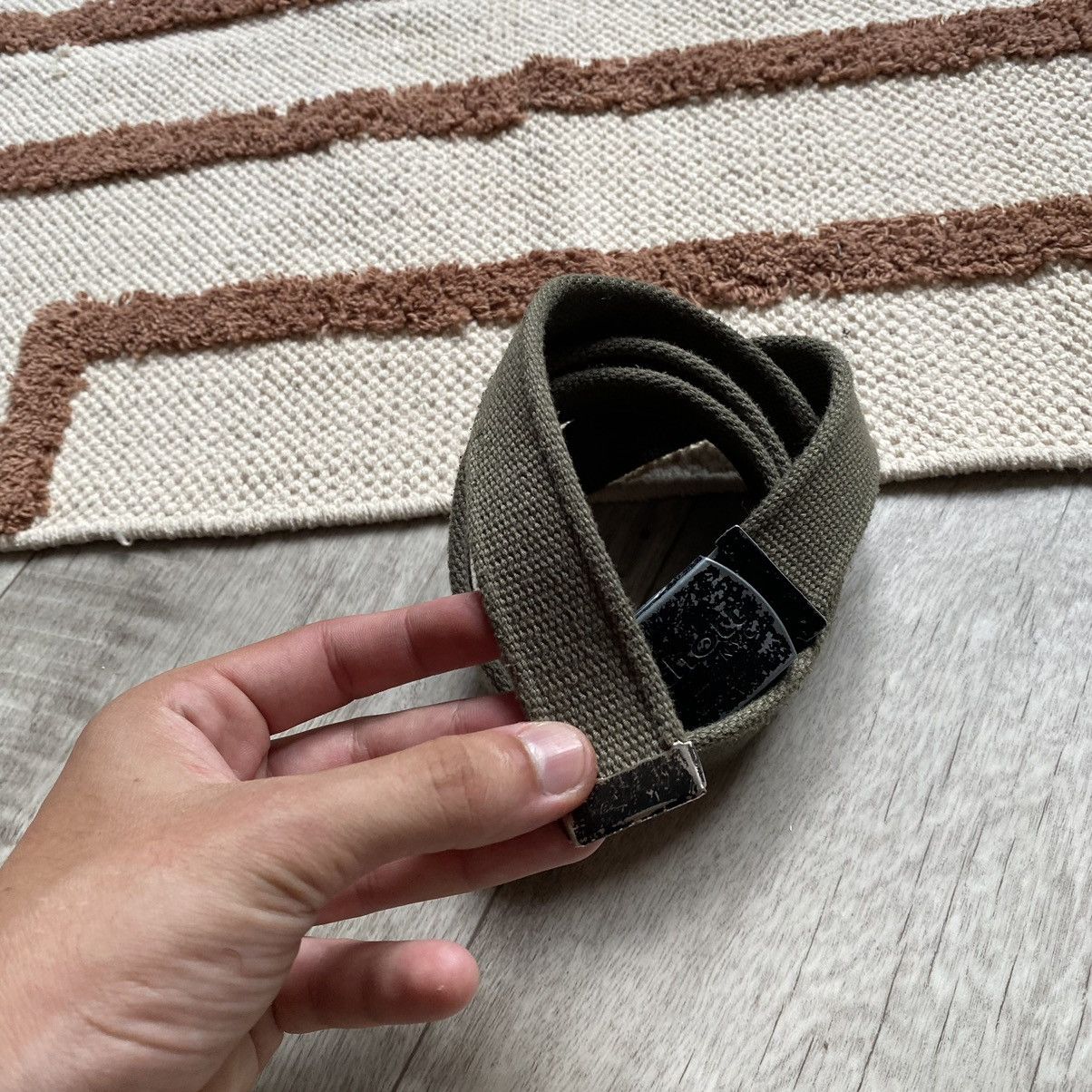 Schott VINTAGE SCHOTT NYC USA MILITARY BELT Size ONE SIZE - 4 Thumbnail