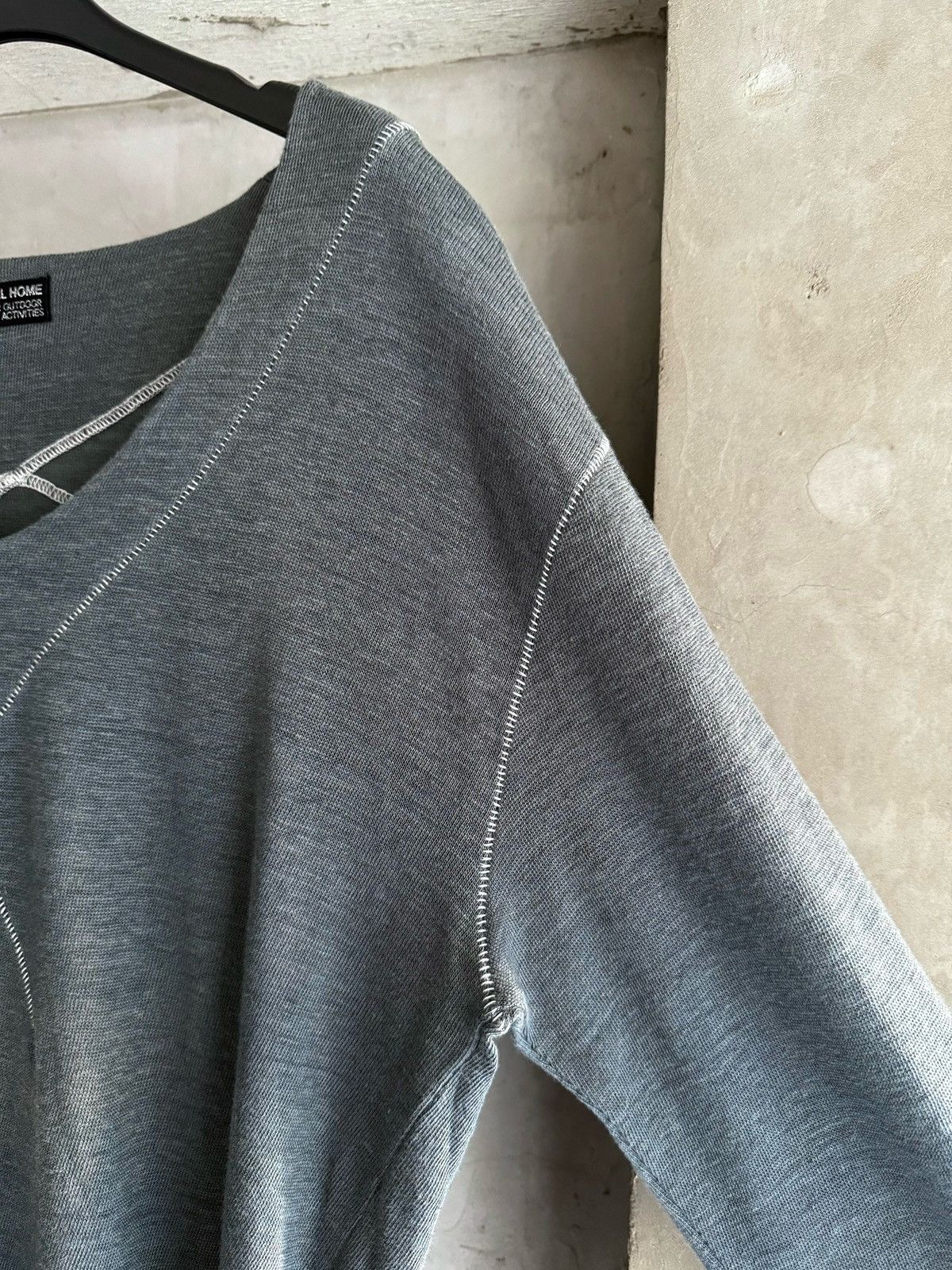 Final Home 2000s FINAL HOME Oversized Cross-Stitch Knit Sweater Size US M / EU 48-50 / 2 - 4 Thumbnail